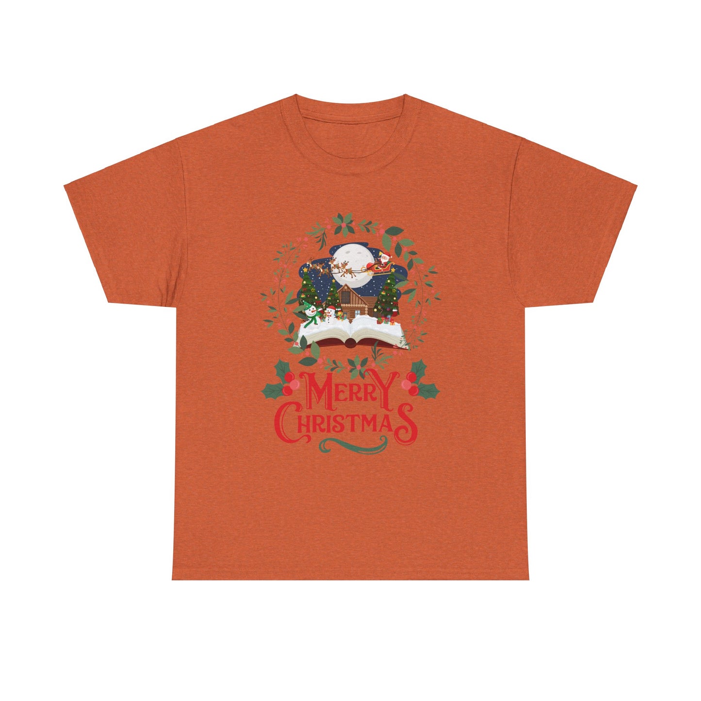 Merry Christmas Unisex Heavy Cotton Tee