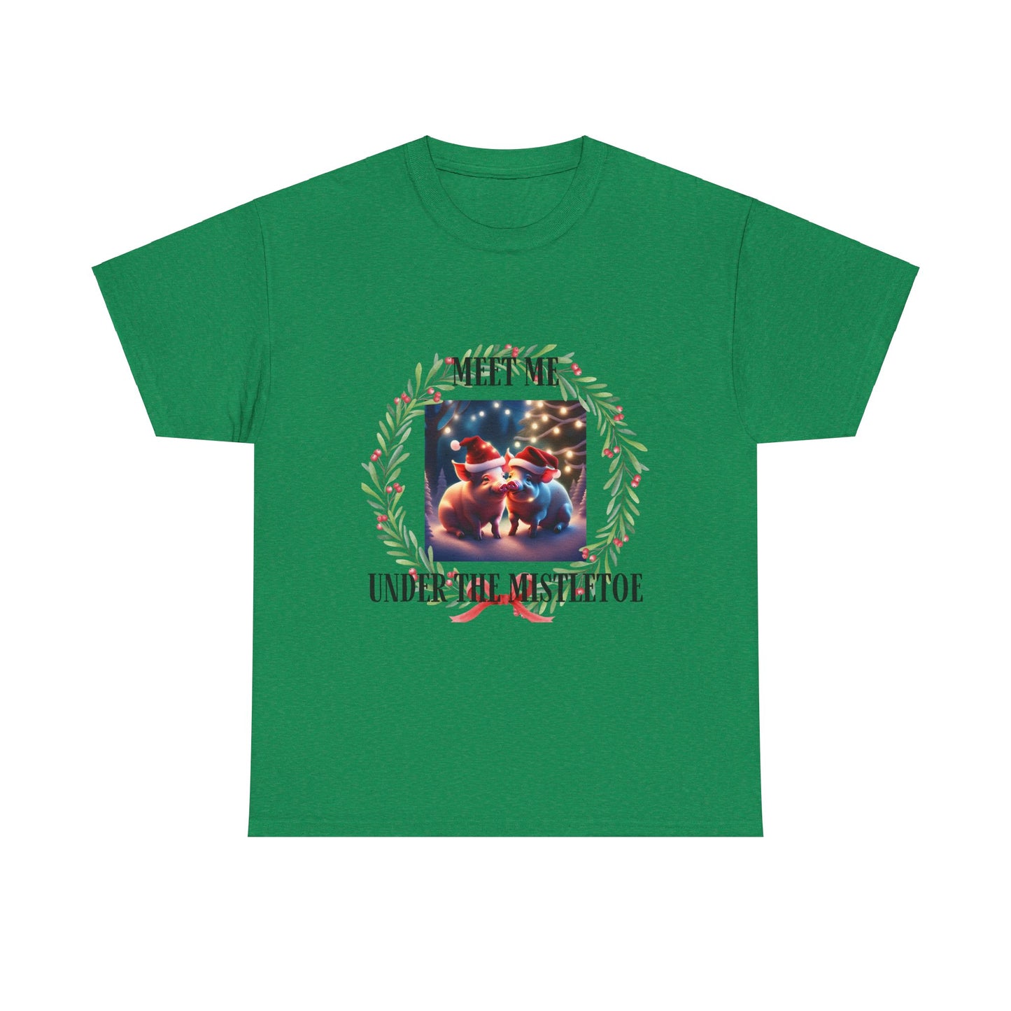 Xmas Pigs Unisex Heavy Cotton Tee