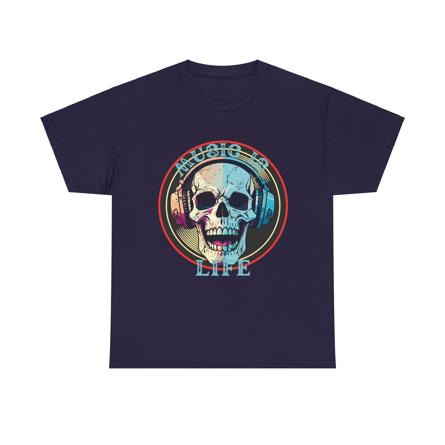 Music is Life Unisex Heavy Cotton Tee