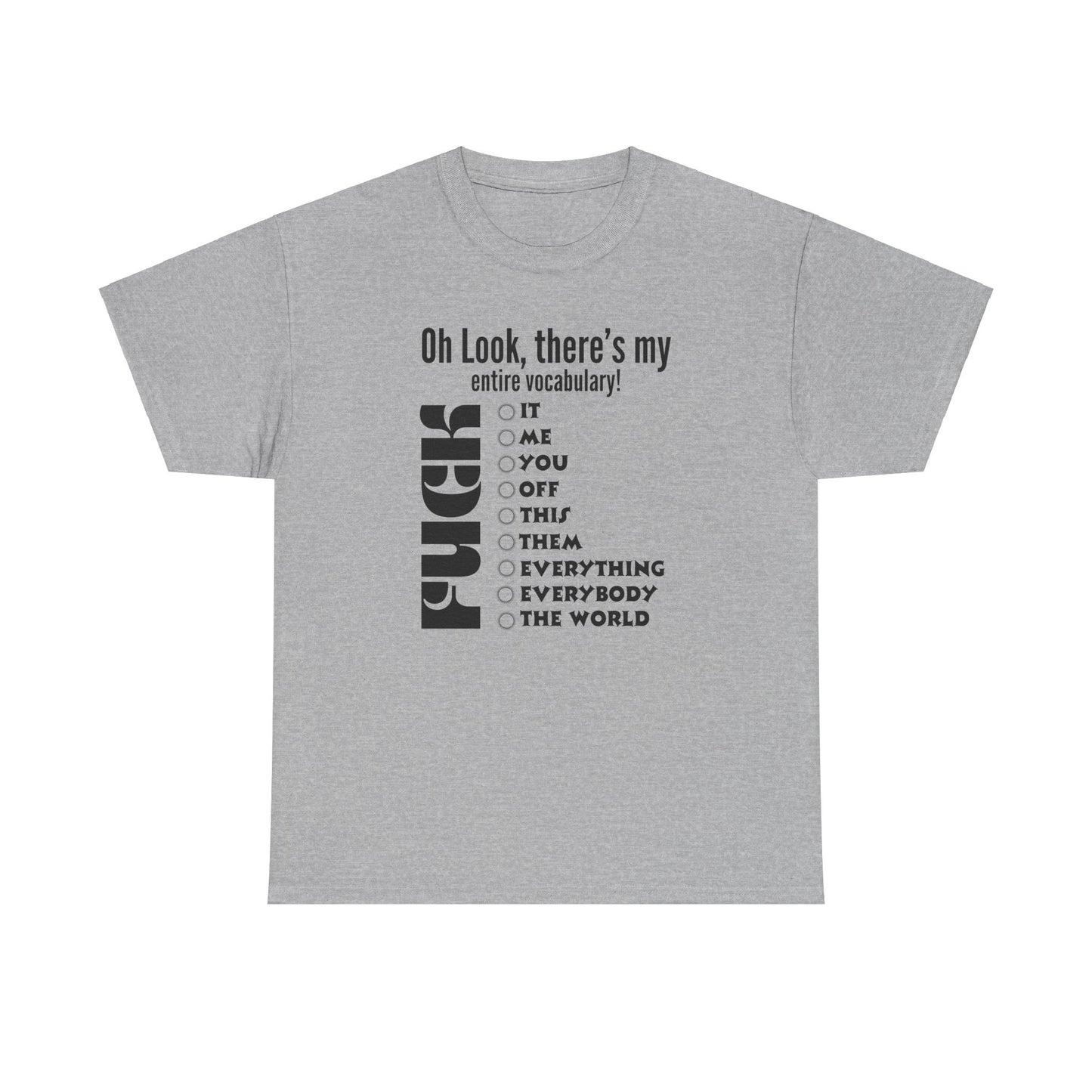 Vocabulary Unisex Heavy Cotton Tee