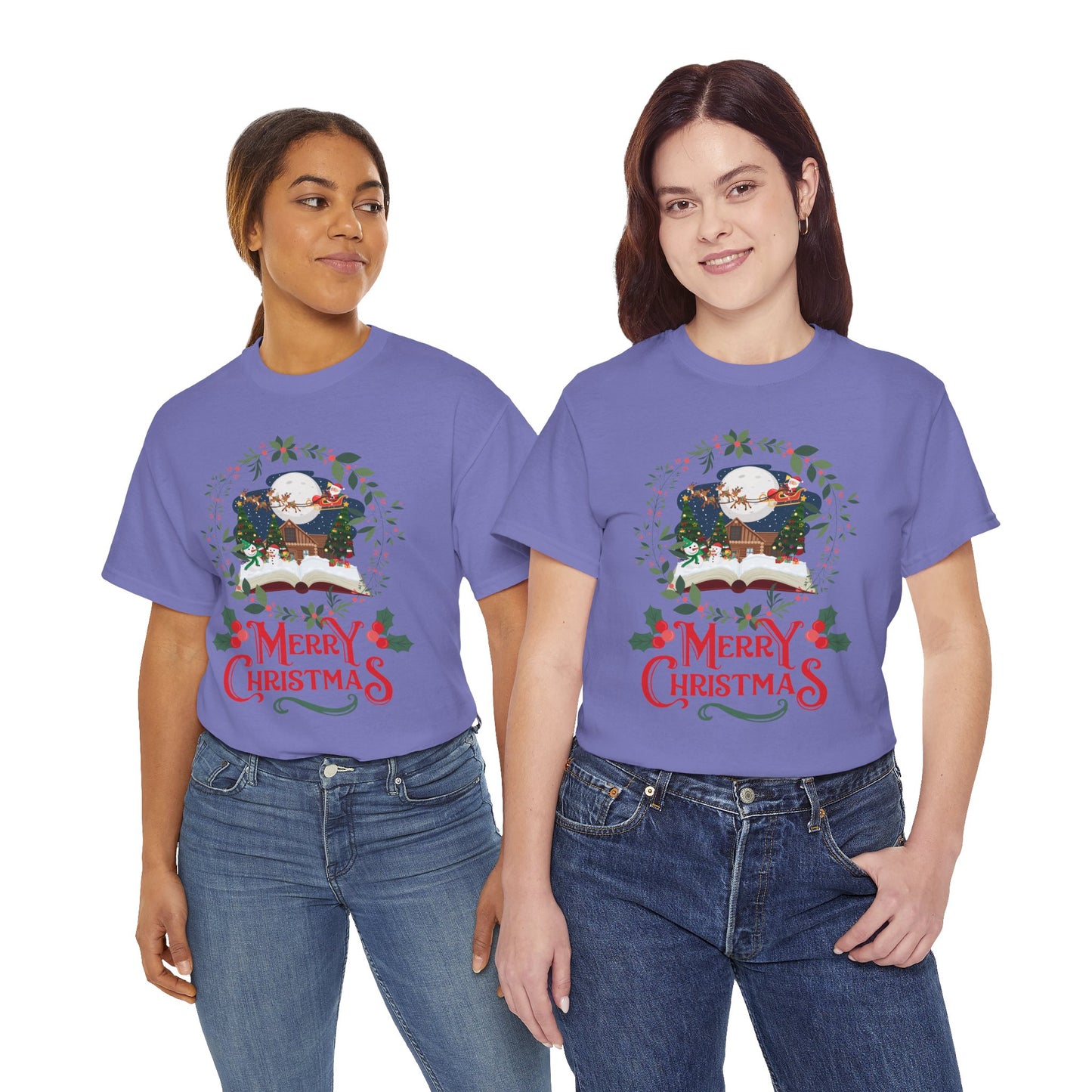 Merry Christmas Unisex Heavy Cotton Tee