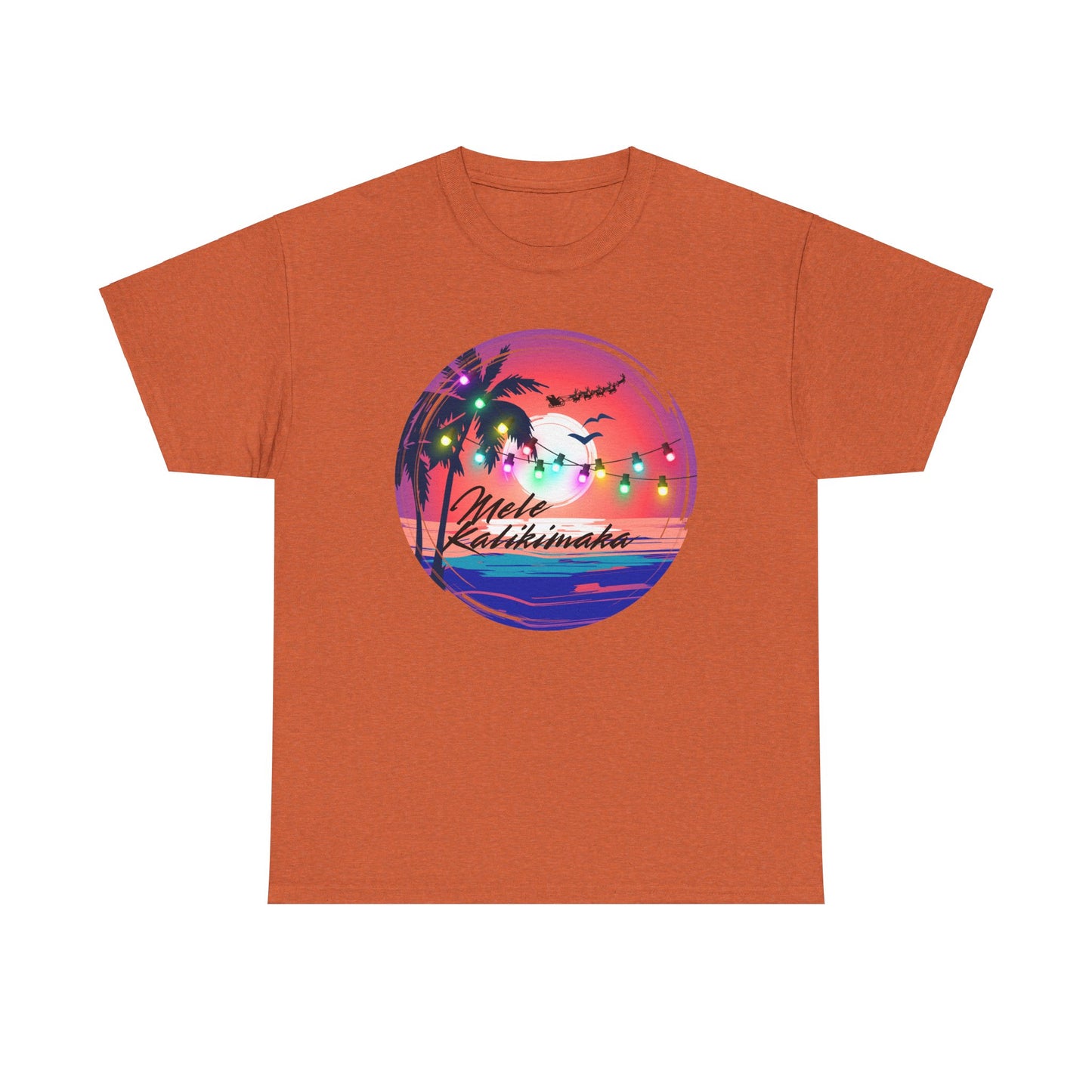 Mele Kalikimaka Unisex Heavy Cotton Tee