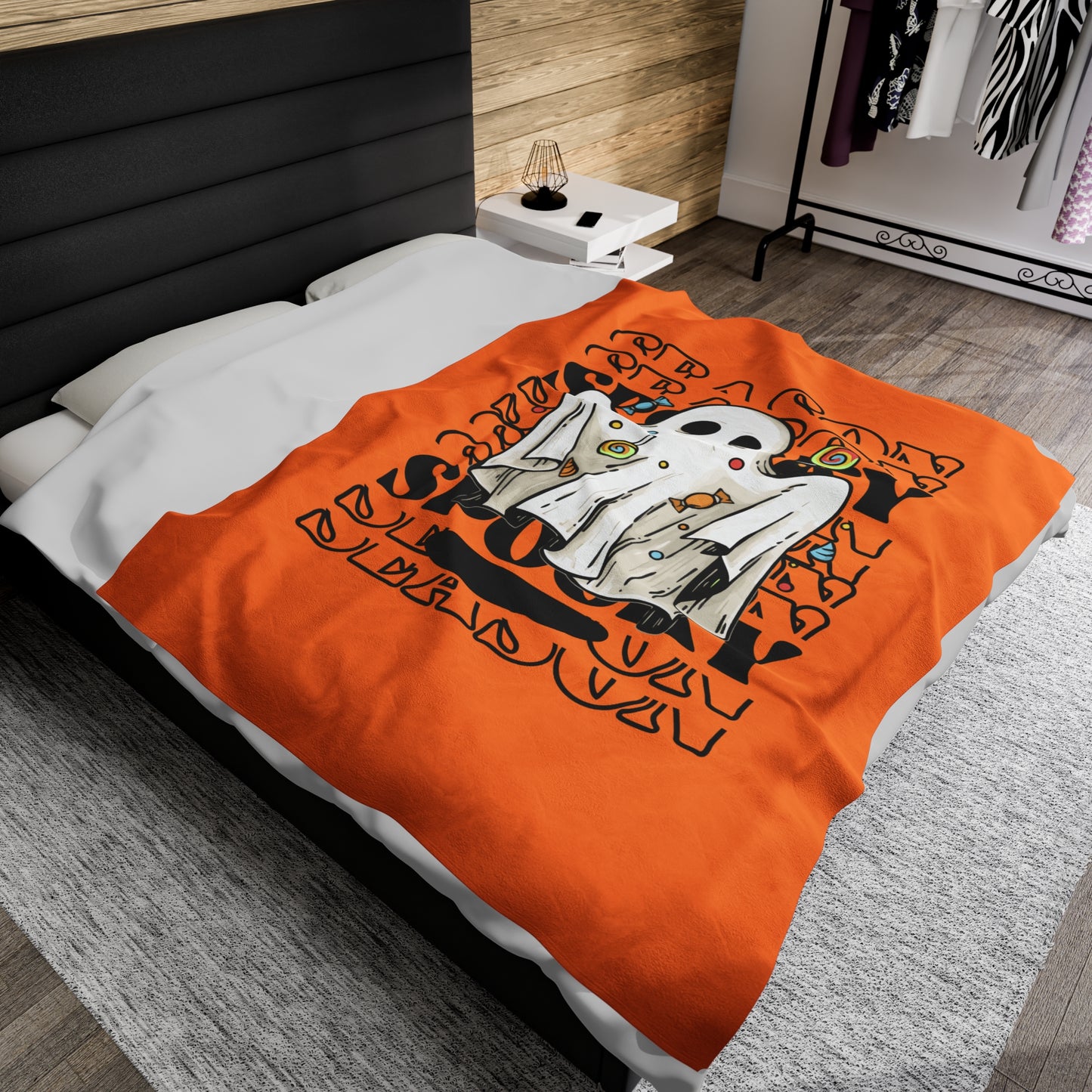 Spooky Season Velveteen Plush Blanket