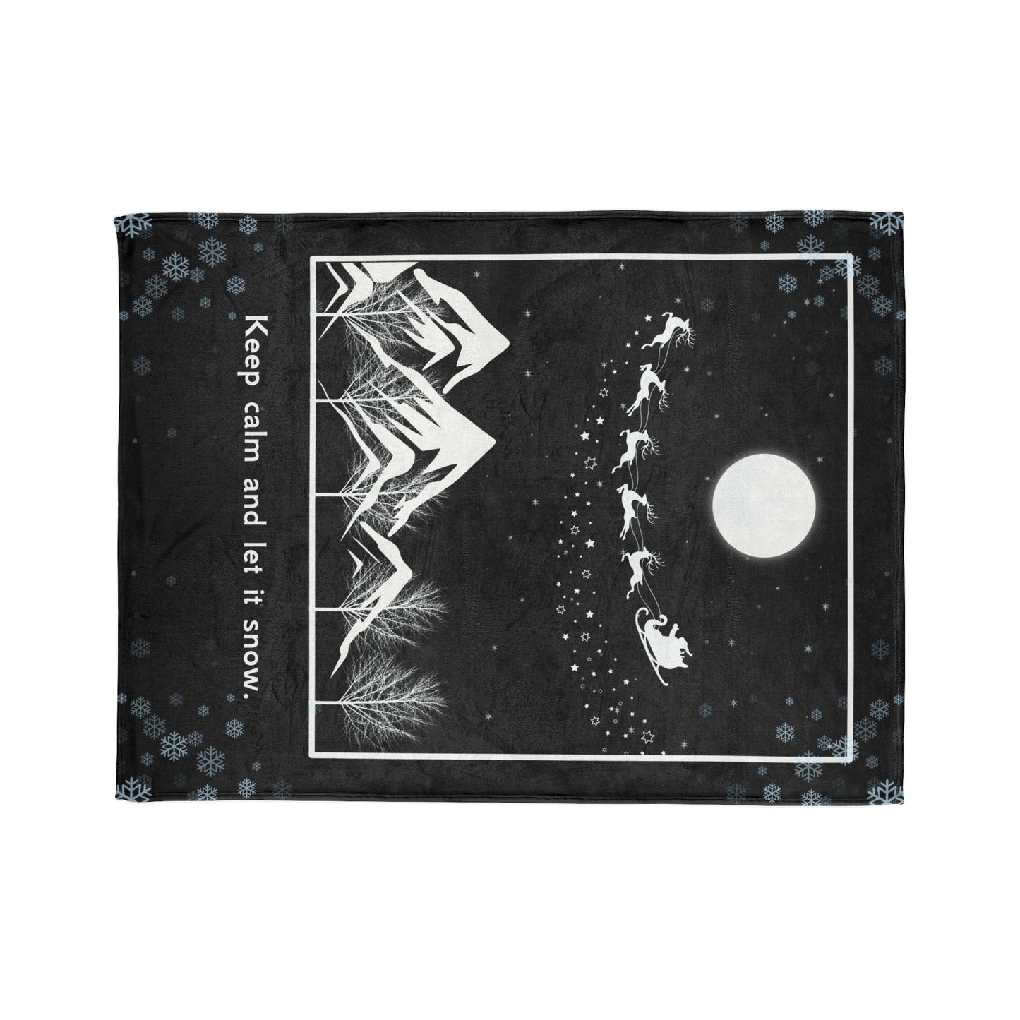 Let it Snow Soft Polyester Blanket