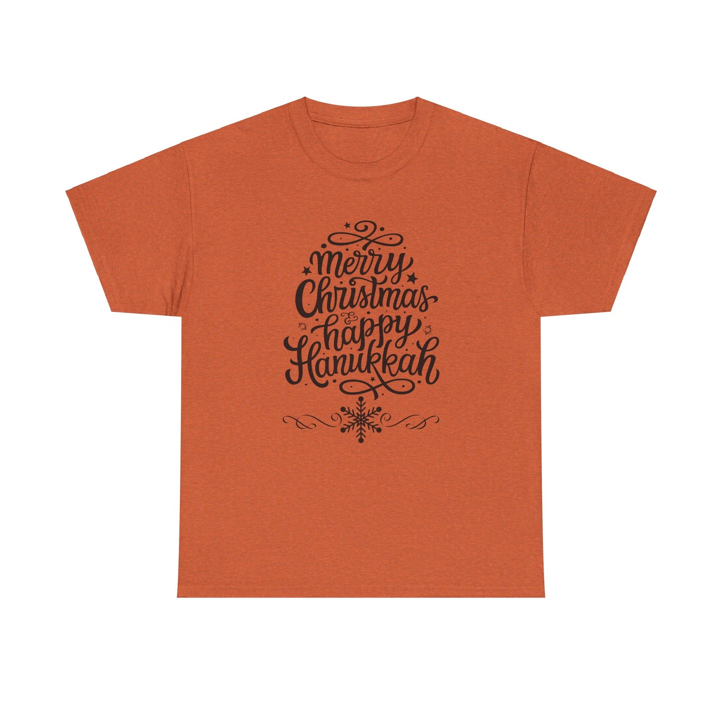 Merry Hanukkah Unisex Heavy Cotton Tee