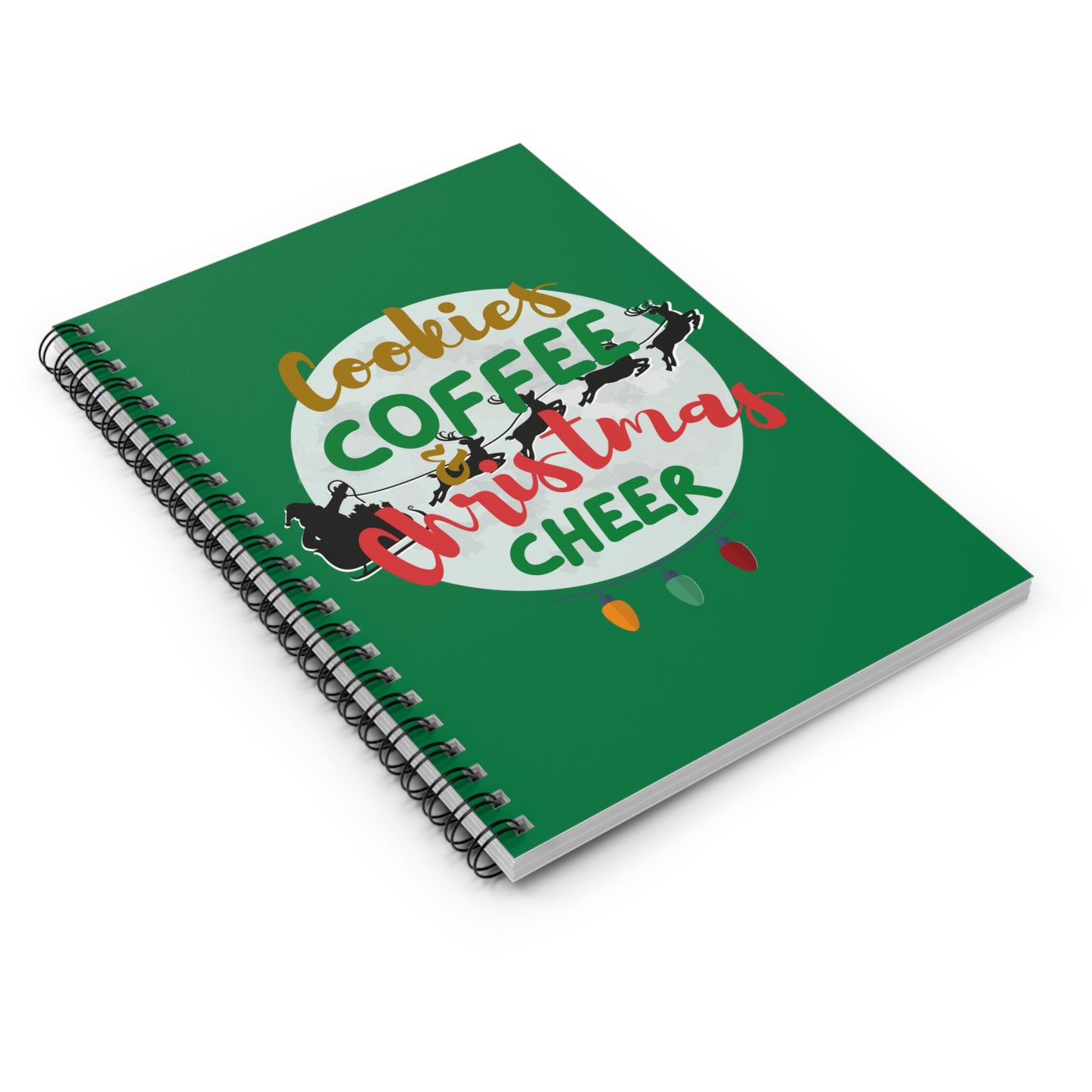 Christmas Cookie Spiral Notebook - Ruled Line