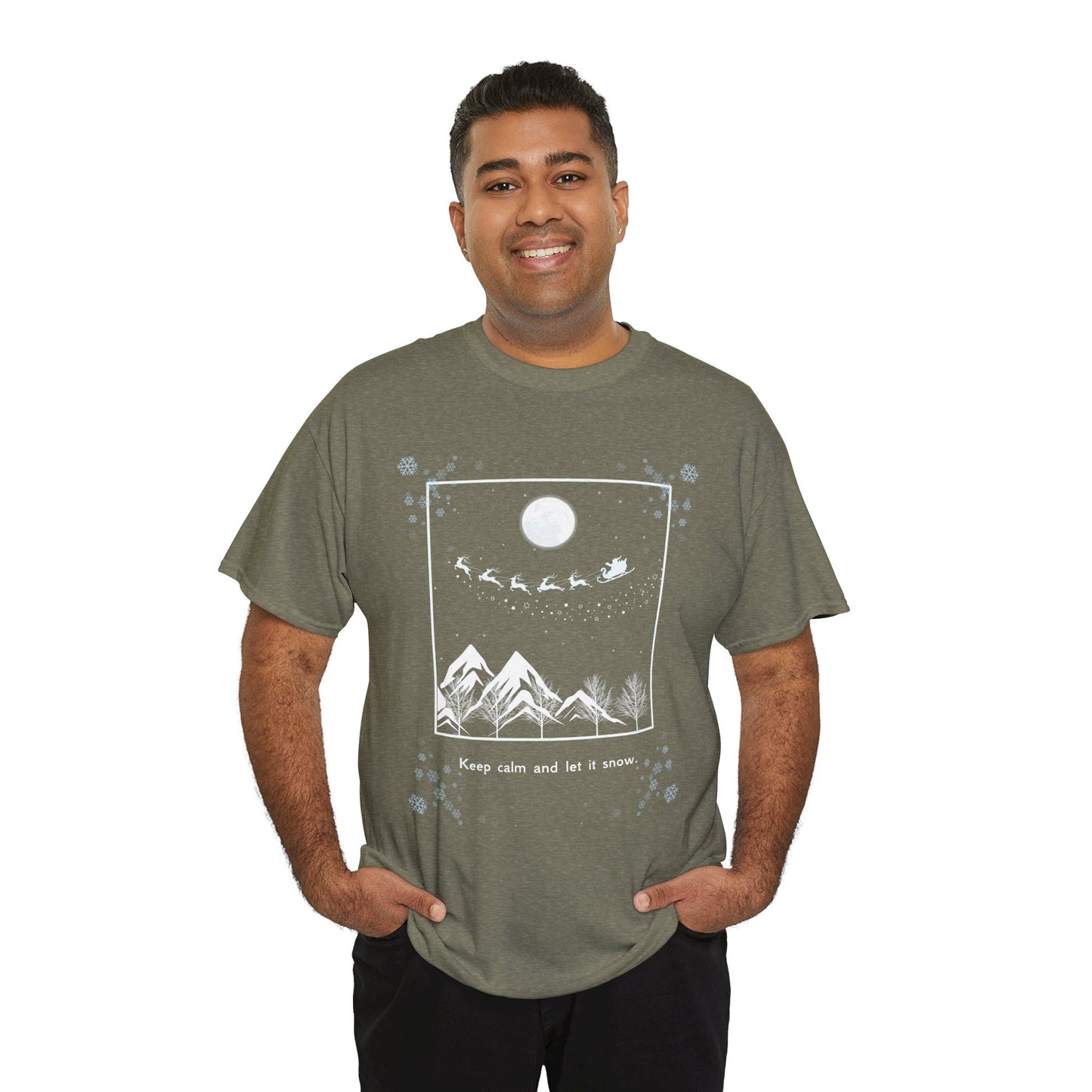 Let it Snow Unisex Heavy Cotton Tee