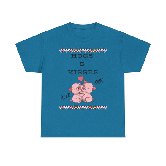 Hogs & Kisses Unisex Heavy Cotton Tee