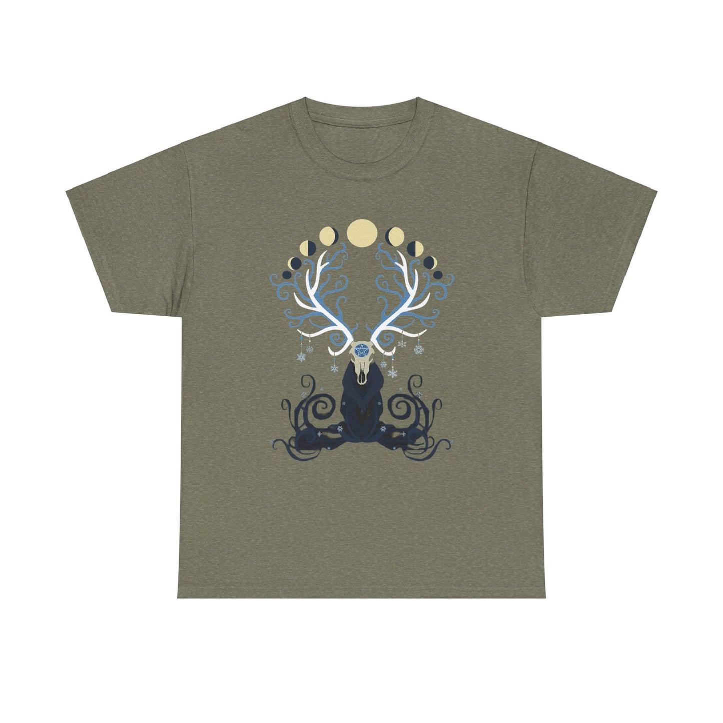 Deer Moon Unisex Heavy Cotton Tee