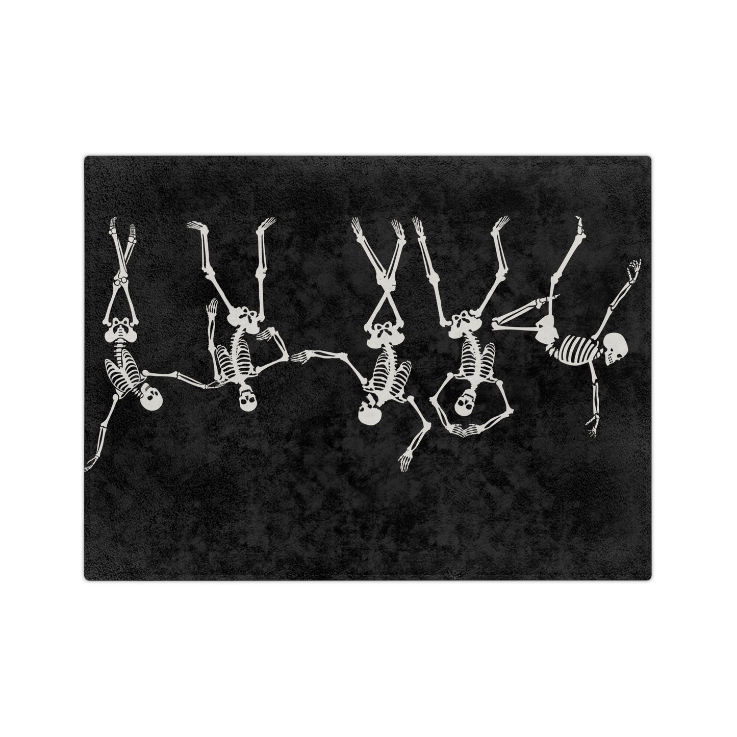Dancing Skeleton Velveteen Microfiber Blanket