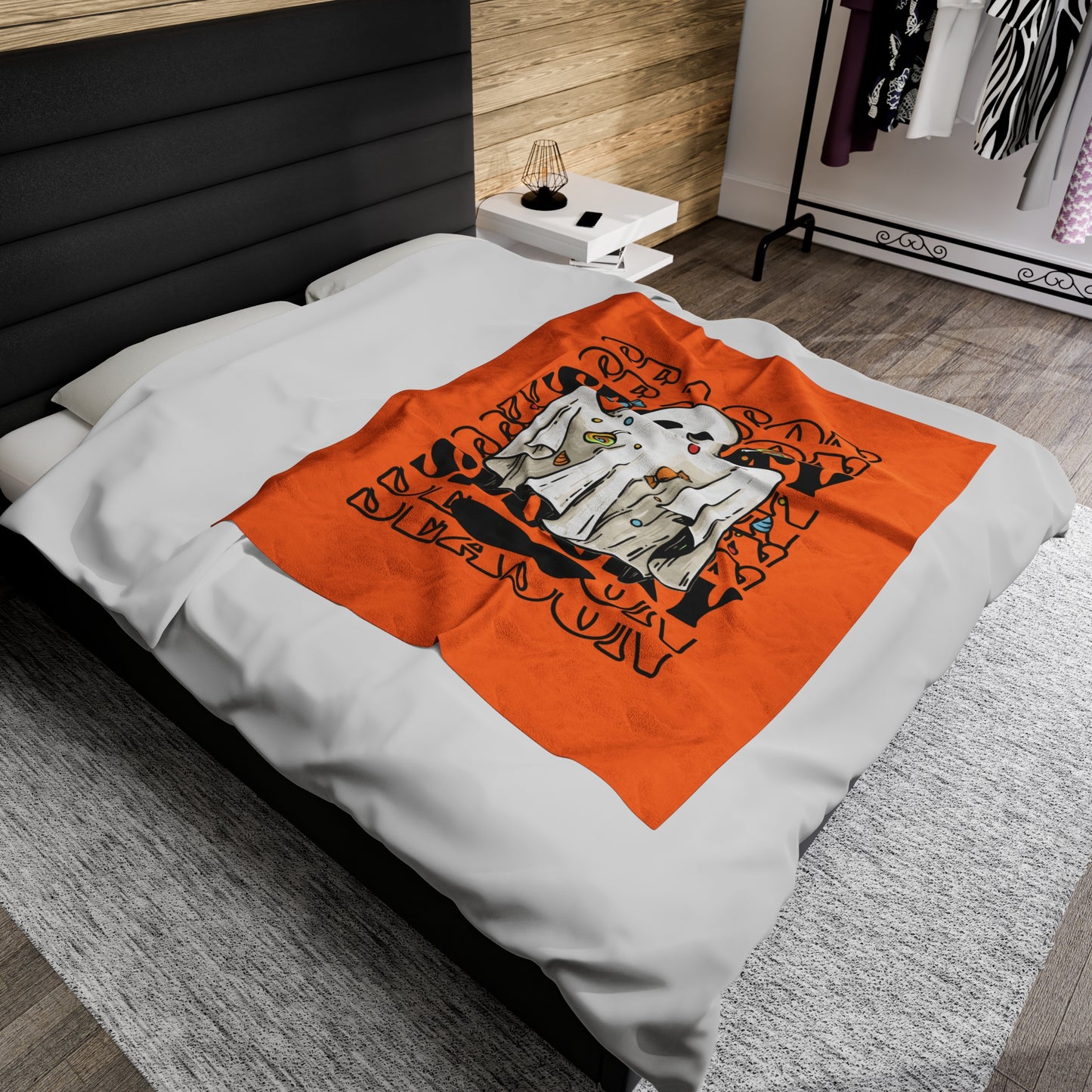 Spooky Season Velveteen Plush Blanket