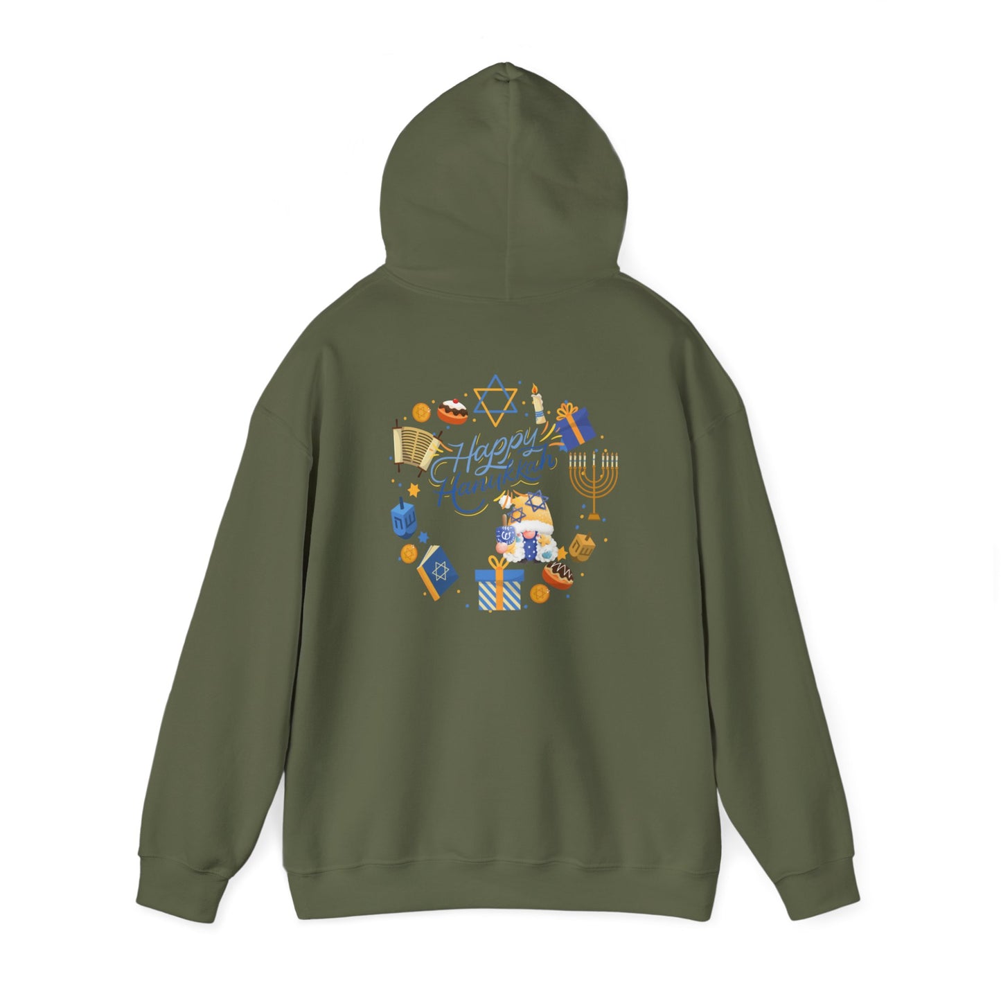 Happy Hanukkah Unisex Heavy Blend™ Hooded Sweatshirt