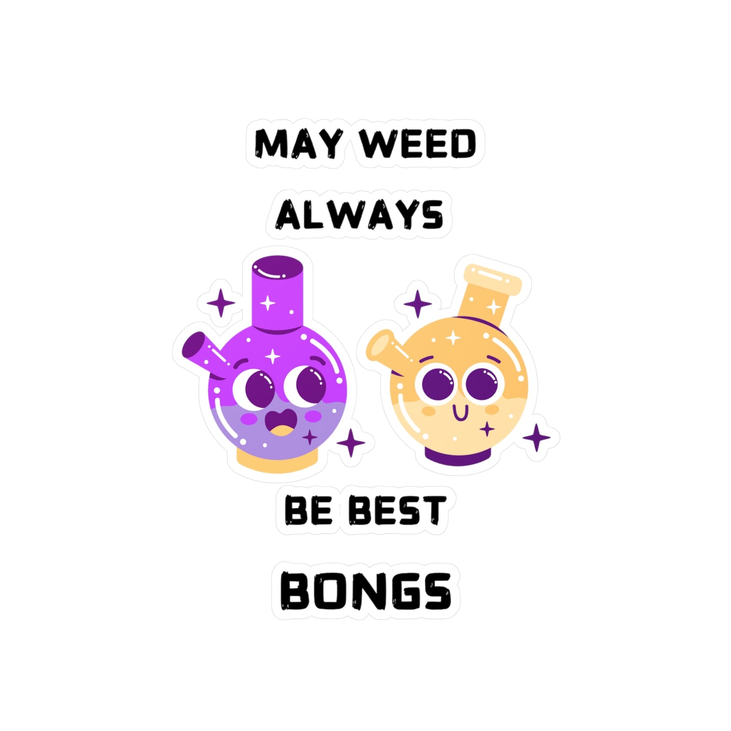 May Weed Kiss-Cut Vinyl Decals