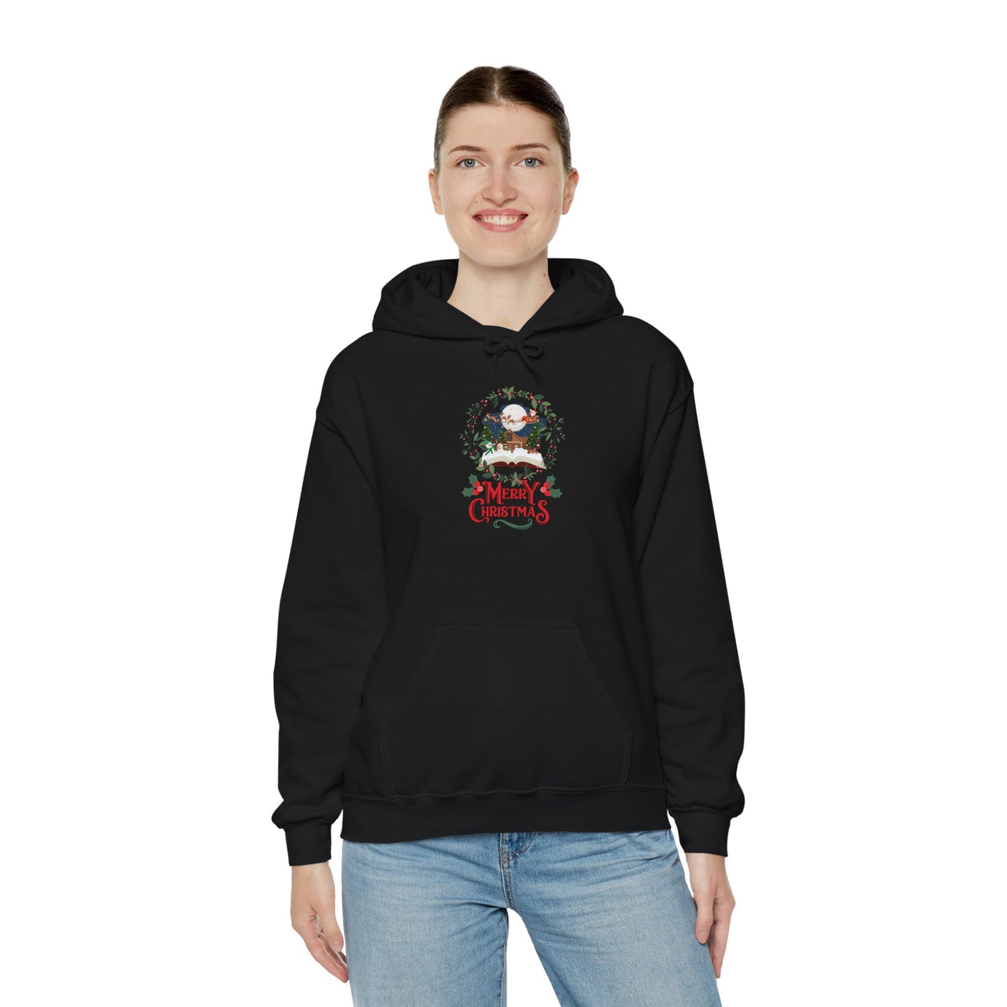 Merry Christmas Unisex Heavy Blend™ Hooded Sweatshirt