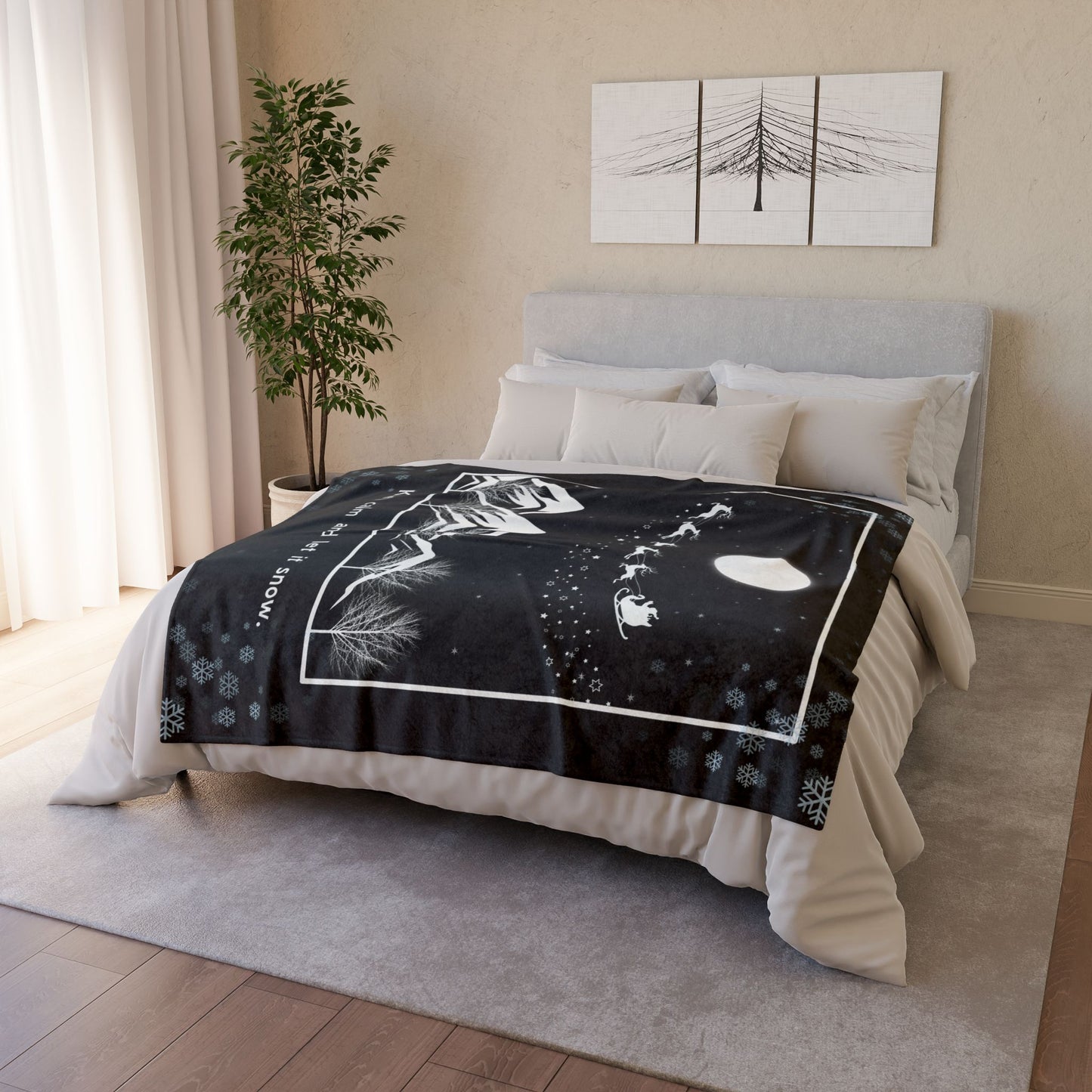 Let it Snow Soft Polyester Blanket