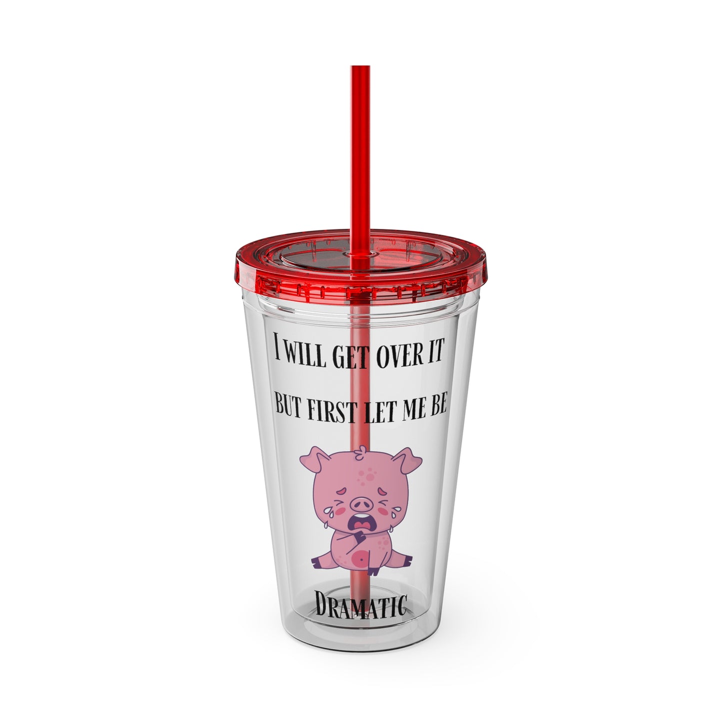 I WILL Sunsplash Tumbler with Straw, 16oz