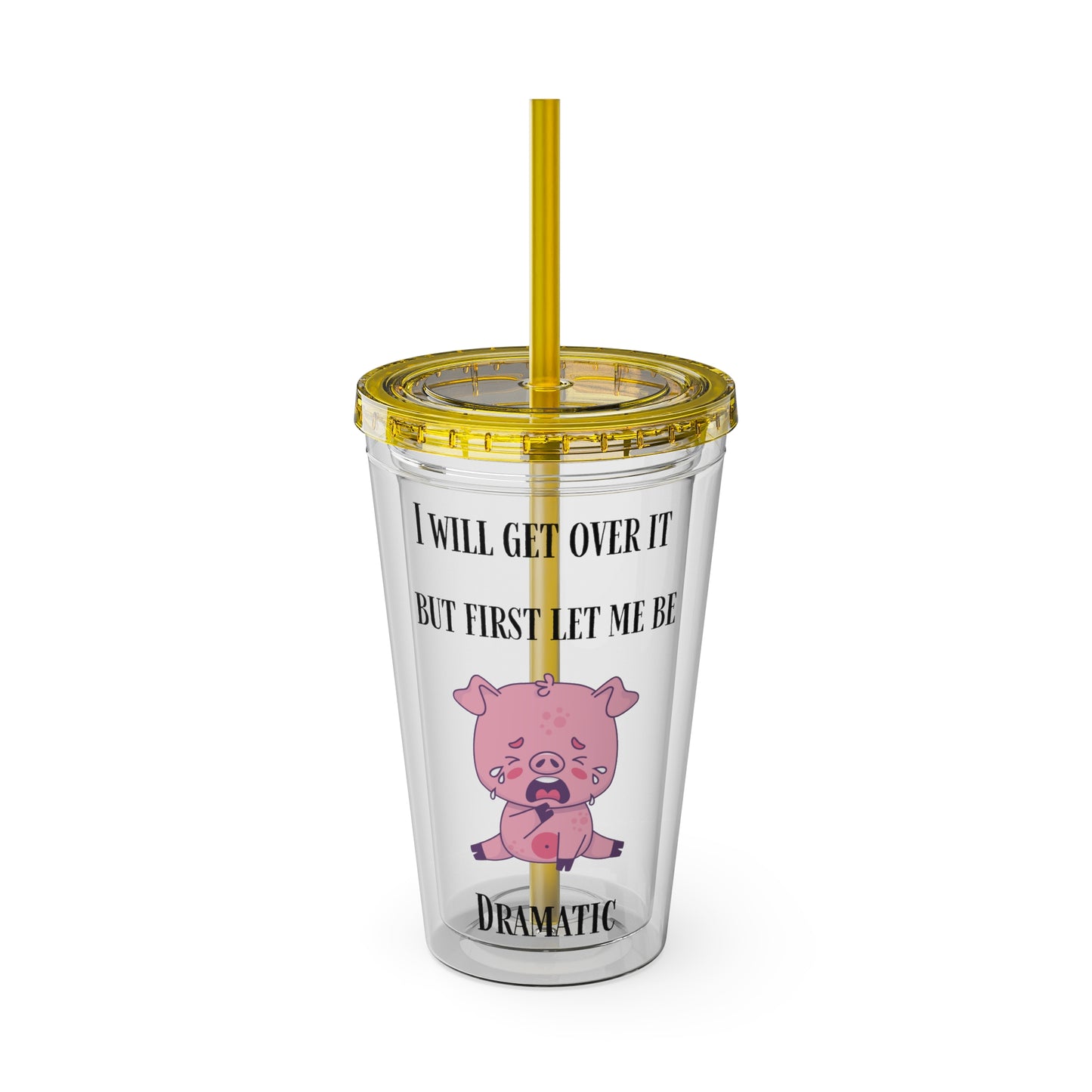 I WILL Sunsplash Tumbler with Straw, 16oz