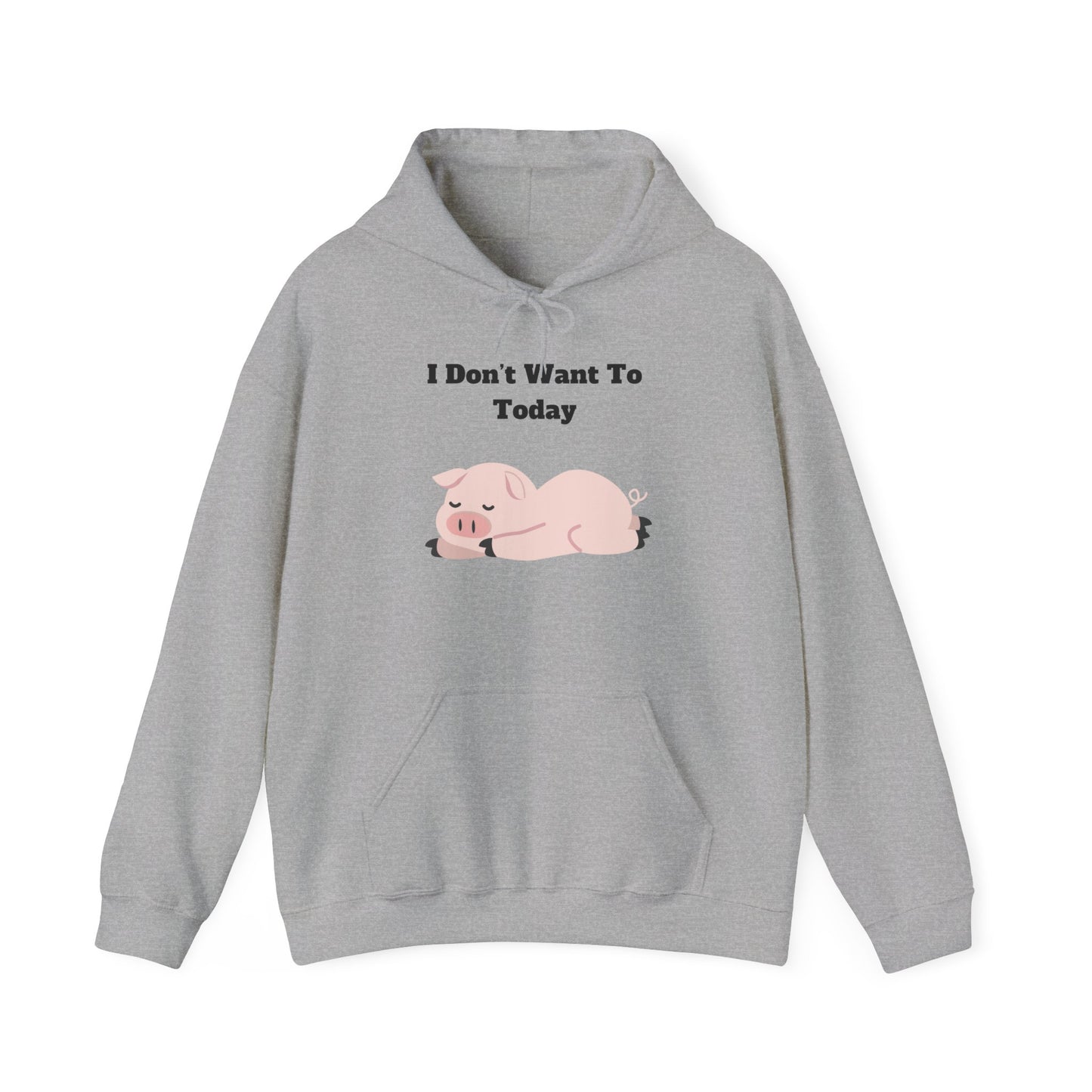I Don't Want To Today Unisex Heavy Blend™ Hooded Sweatshirt