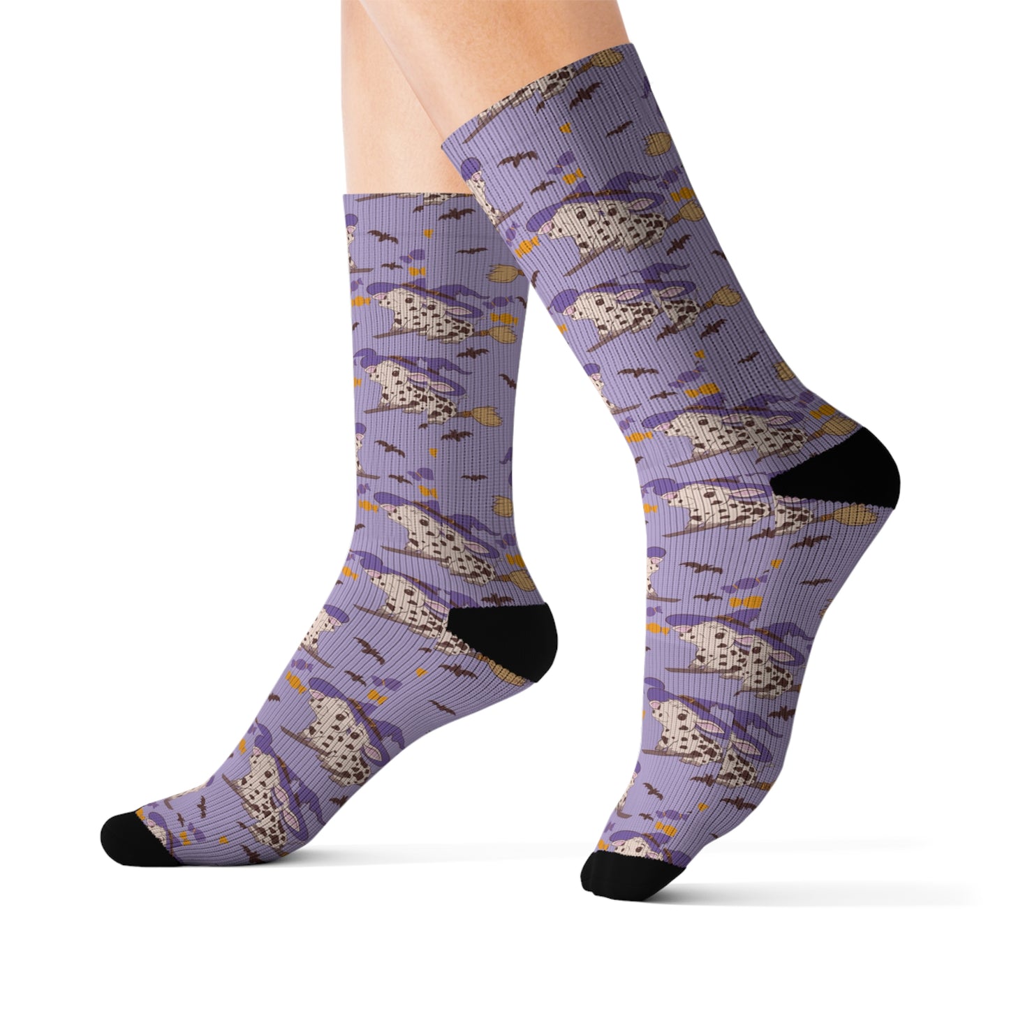 Witch Cow Sublimation Socks
