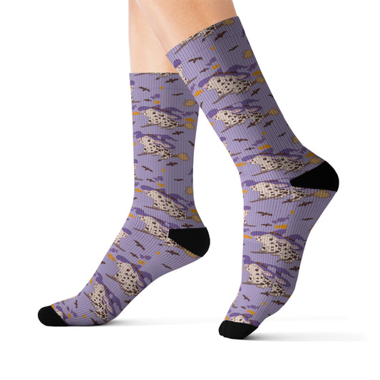 Witch Cow Sublimation Socks