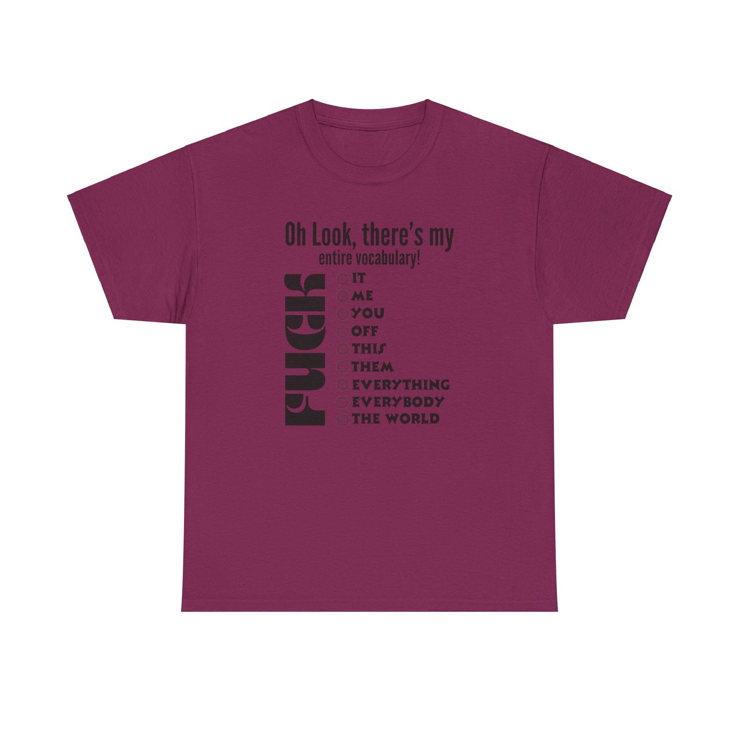 Vocabulary Unisex Heavy Cotton Tee
