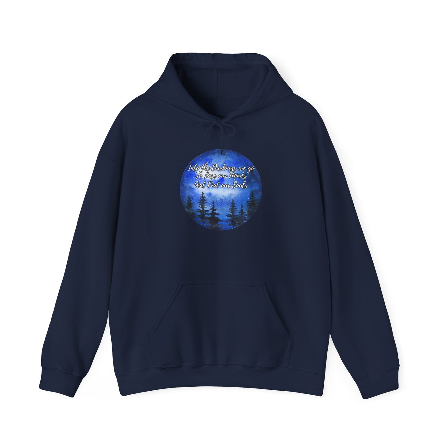 Into Darkness Unisex Heavy Blend™ Hooded Sweatshirt