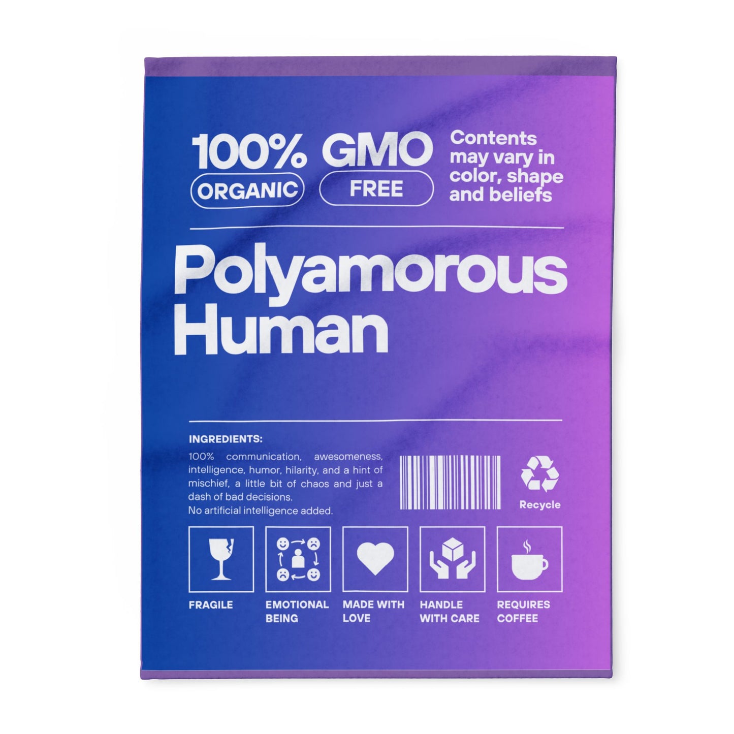 Polyamorous Arctic Fleece Blanket