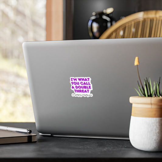 Double Threat Kiss-Cut Vinyl Decals