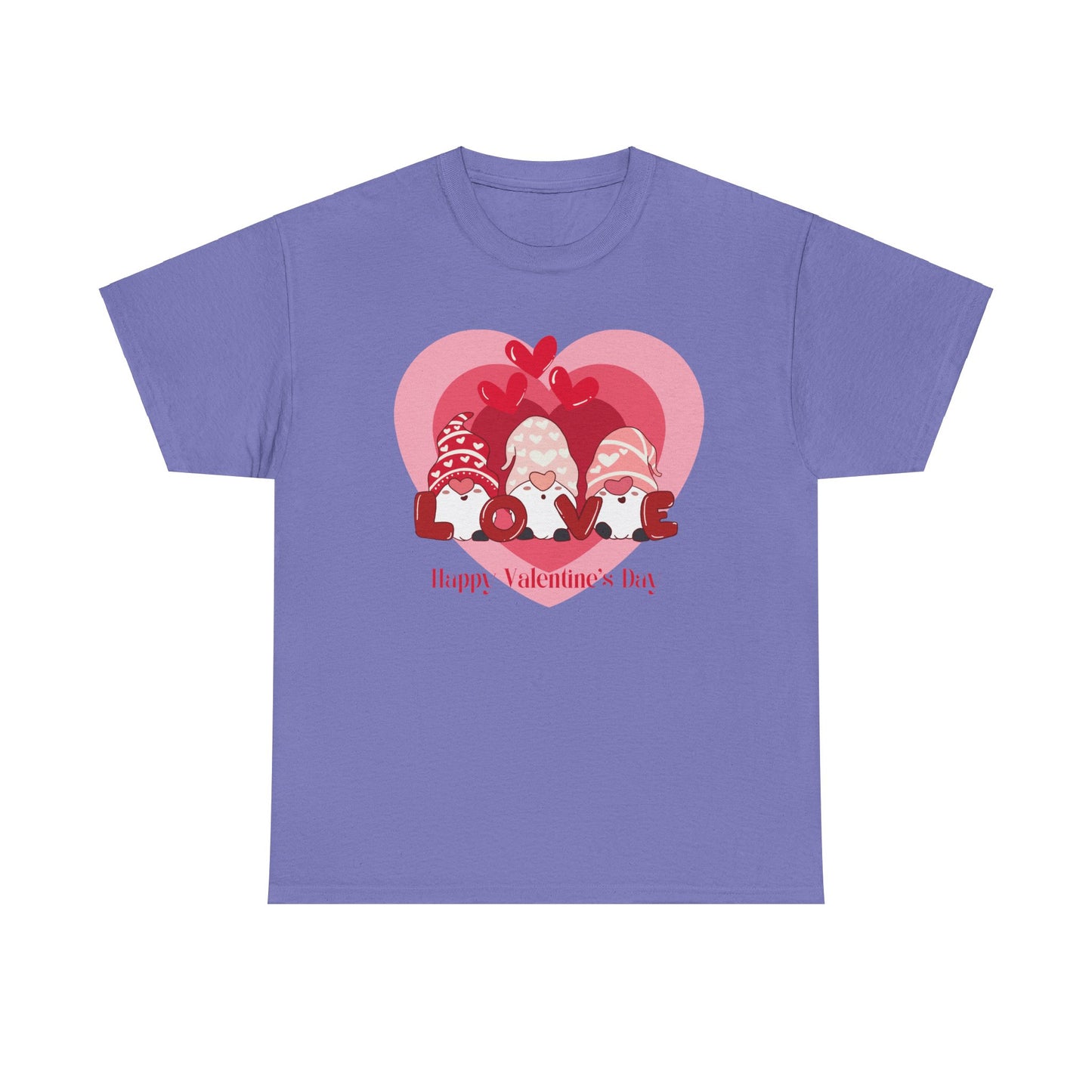Valentines Gnome Unisex Heavy Cotton Tee
