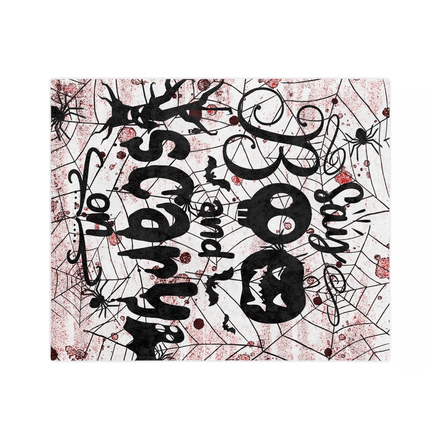 Say Boo Velveteen Microfiber Blanket