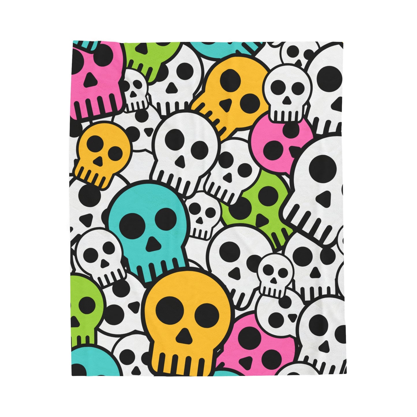 Skulls Velveteen Plush Blanket