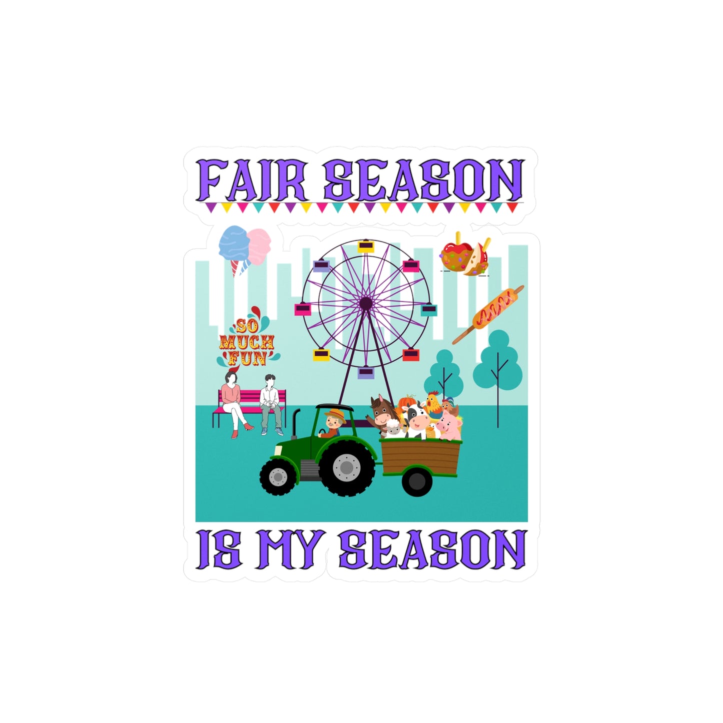 Fair Season Kiss-Cut Vinyl Decals