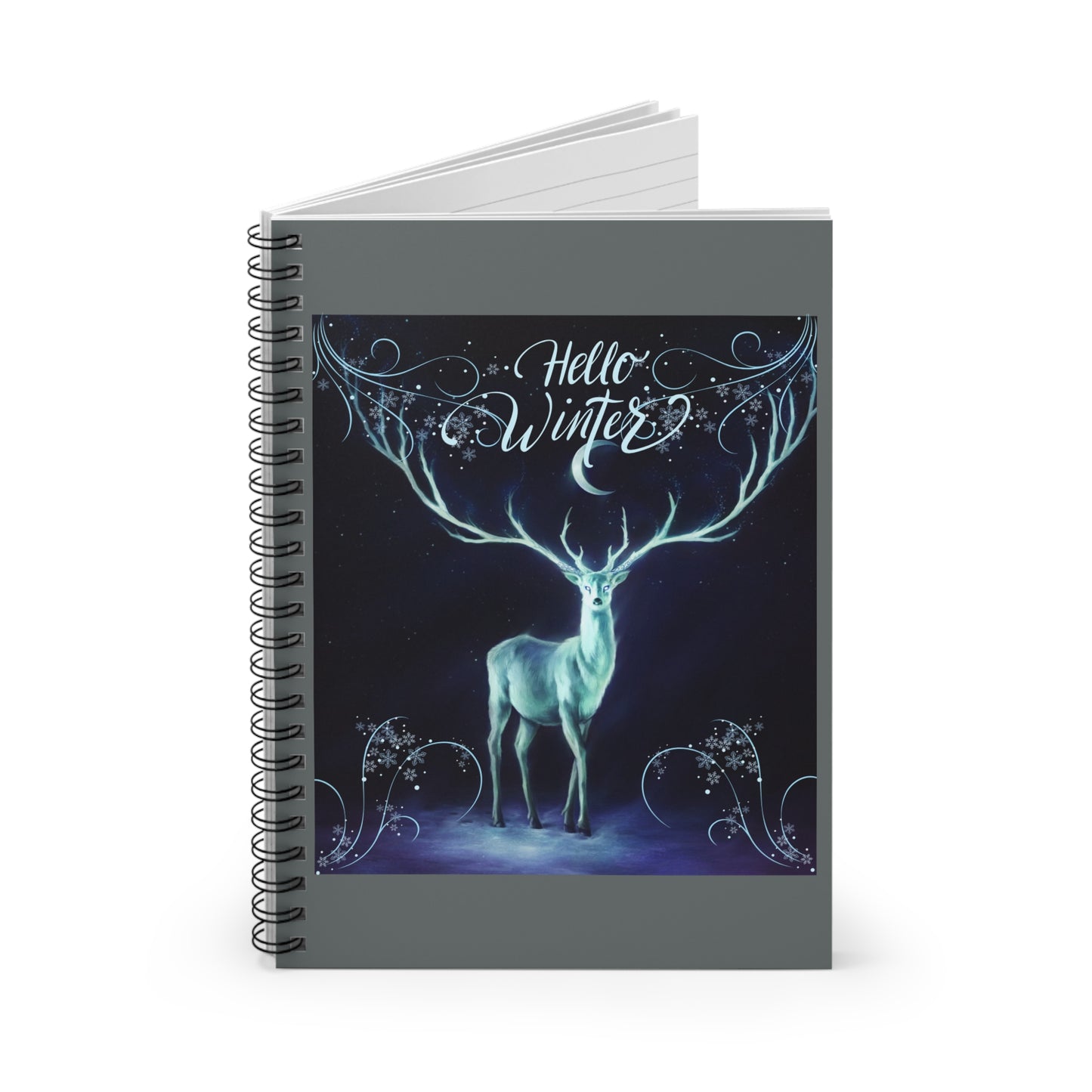 Hello Winter Spiral Notebook - Ruled Line