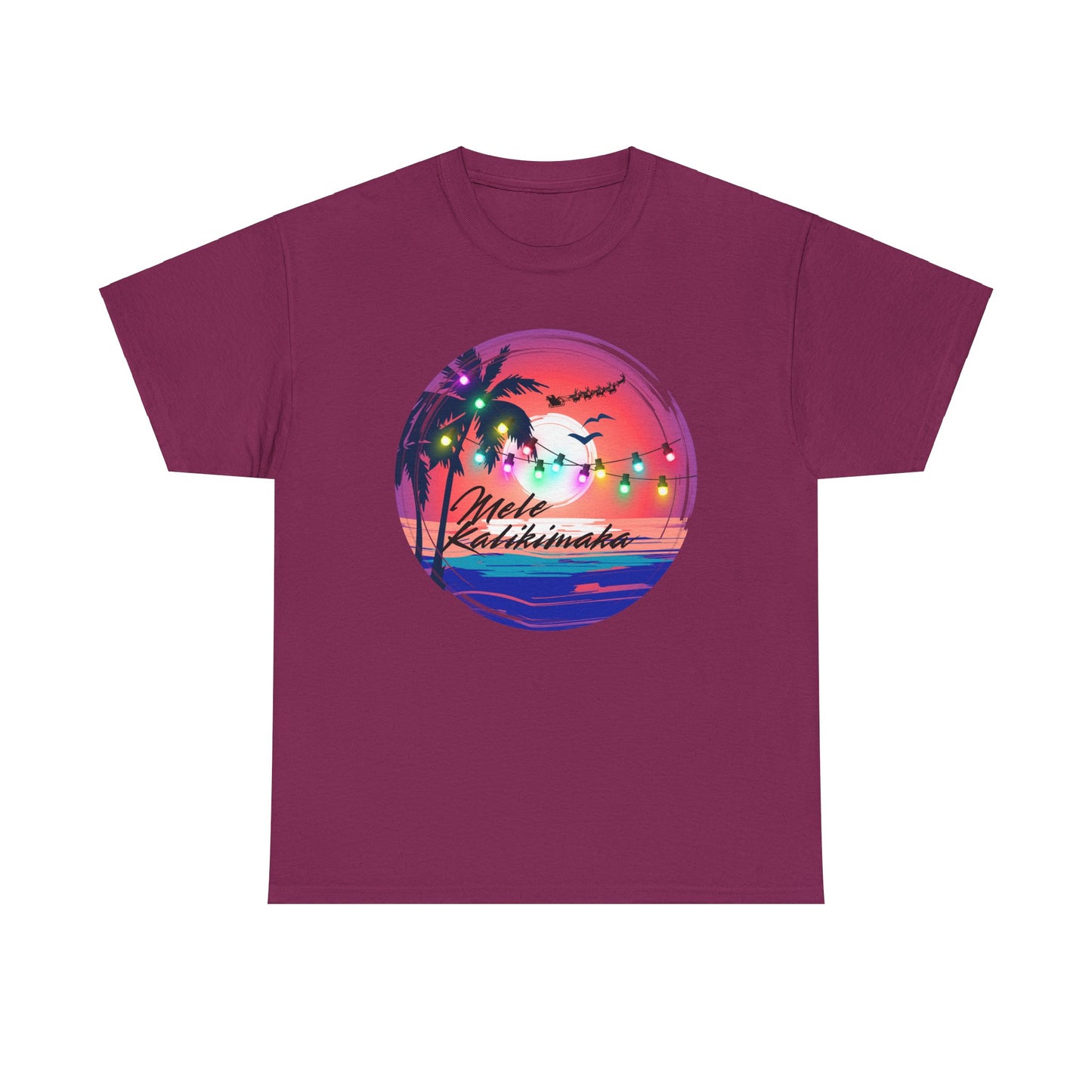 Mele Kalikimaka Unisex Heavy Cotton Tee