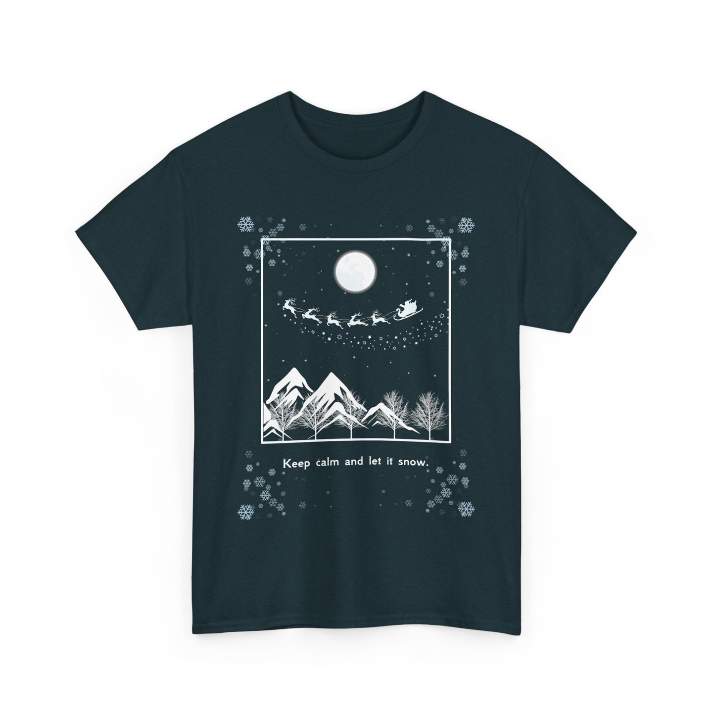 Let it Snow Unisex Heavy Cotton Tee