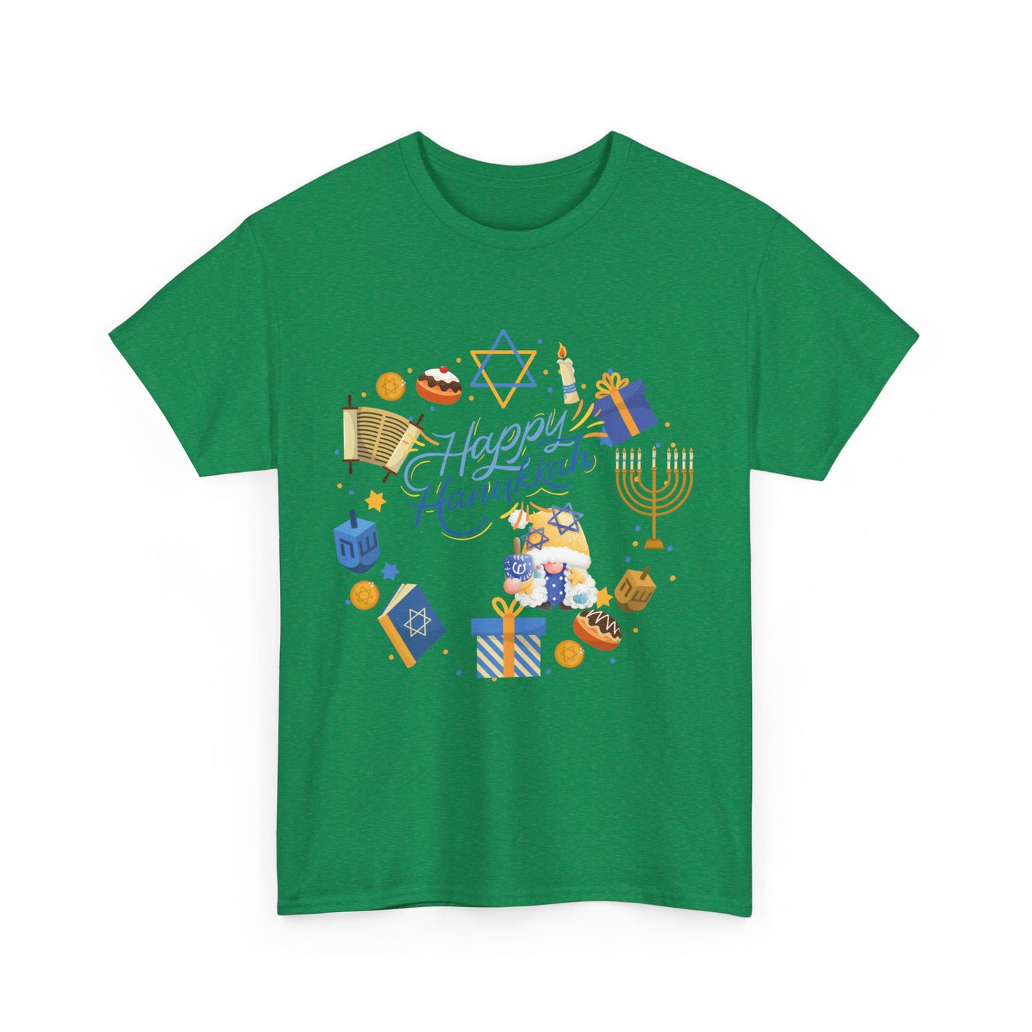 Happy Hanukkah Unisex Heavy Cotton Tee