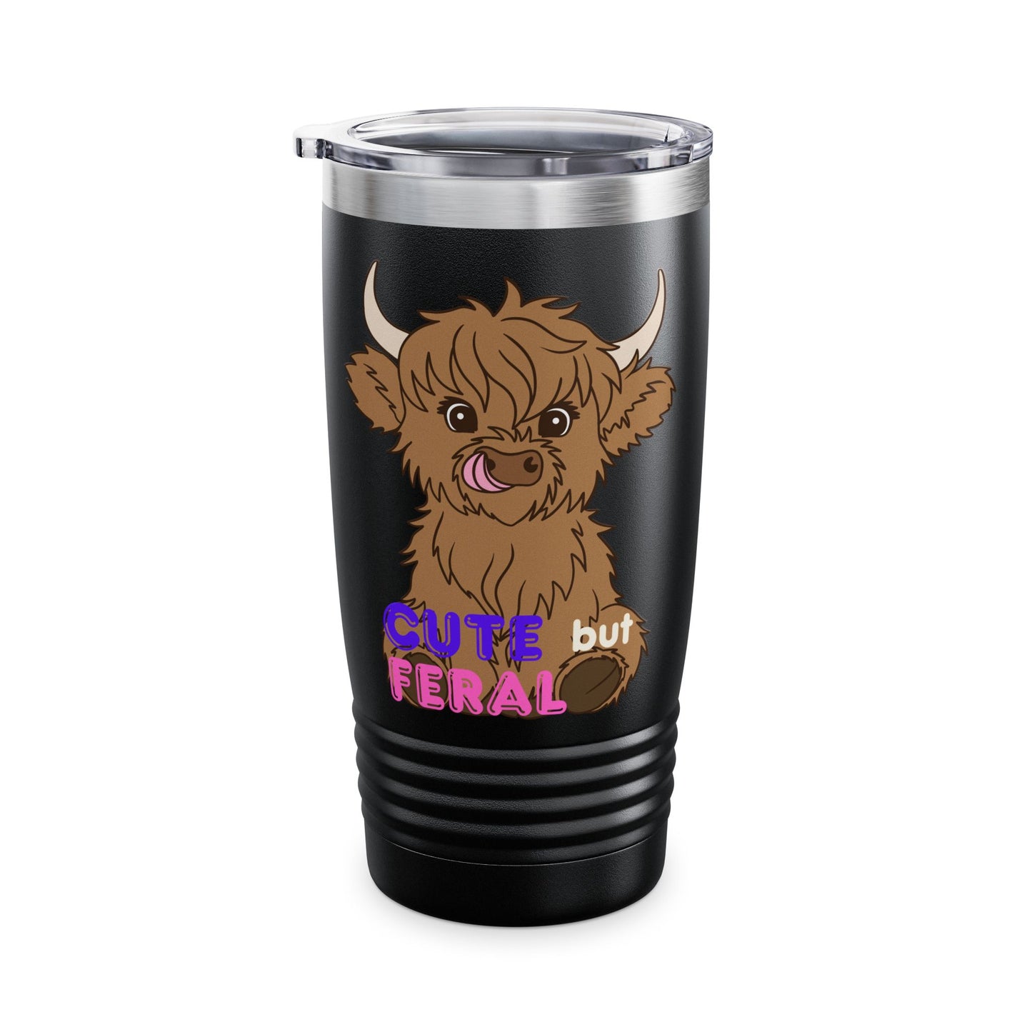 Cute but Feral Ringneck Tumbler, 20oz