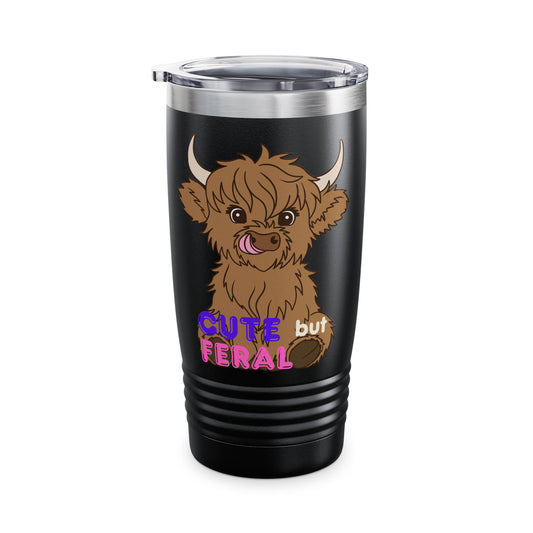 Cute but Feral Ringneck Tumbler, 20oz