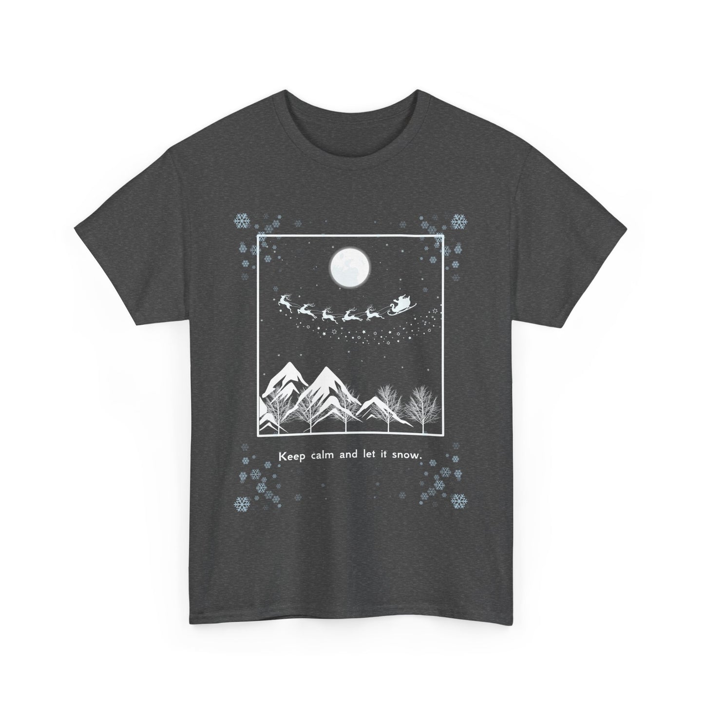 Let it Snow Unisex Heavy Cotton Tee