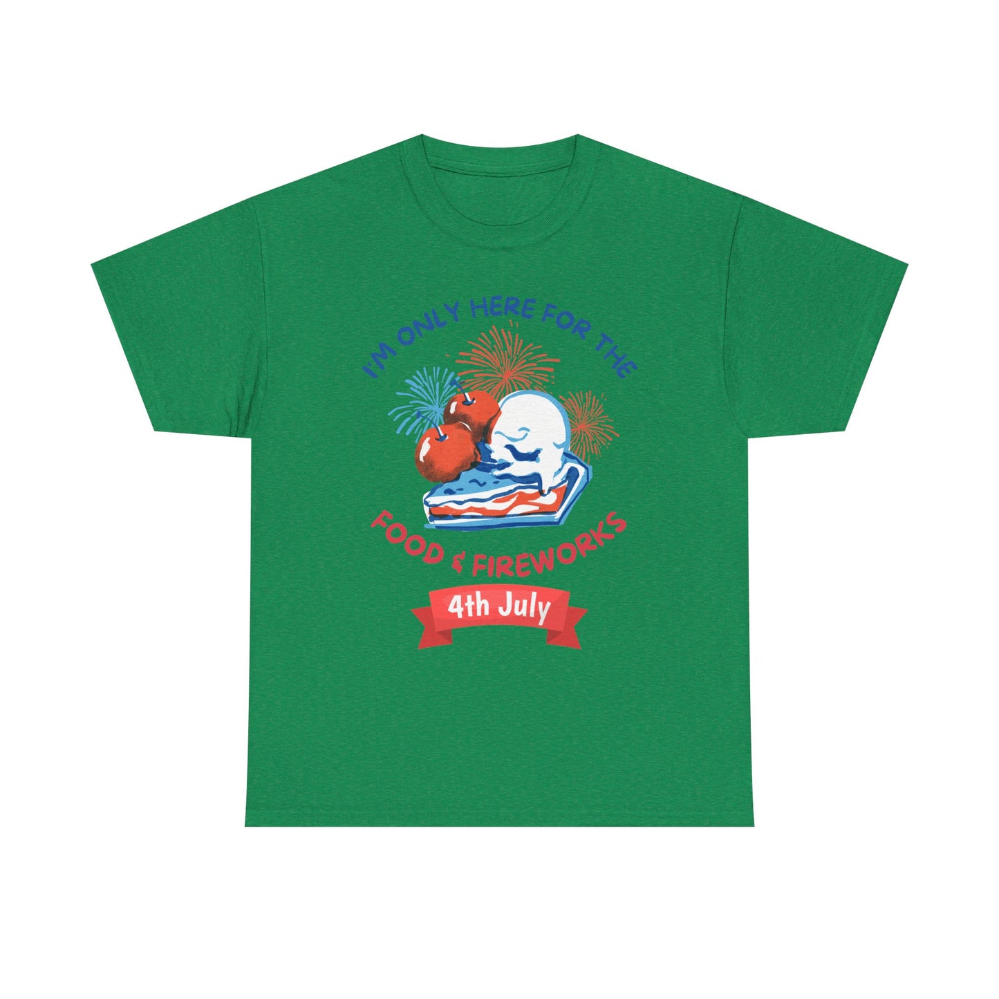 Food & Fireworks Unisex Heavy Cotton Tee
