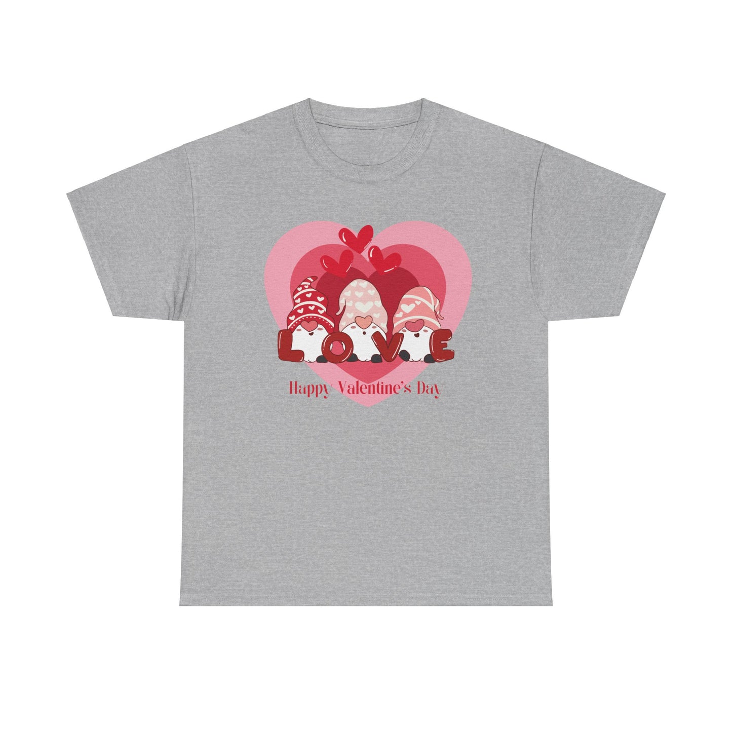Valentines Gnome Unisex Heavy Cotton Tee