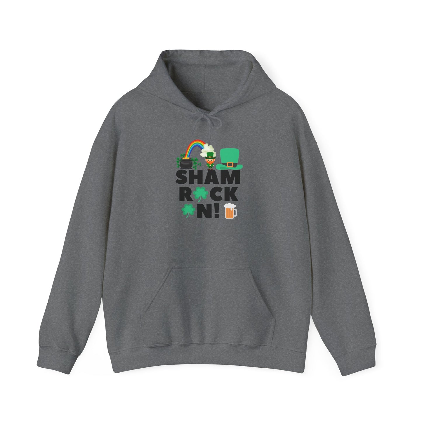 Shamrock On Unisex Heavy Blend™ Hooded Sweatshirt