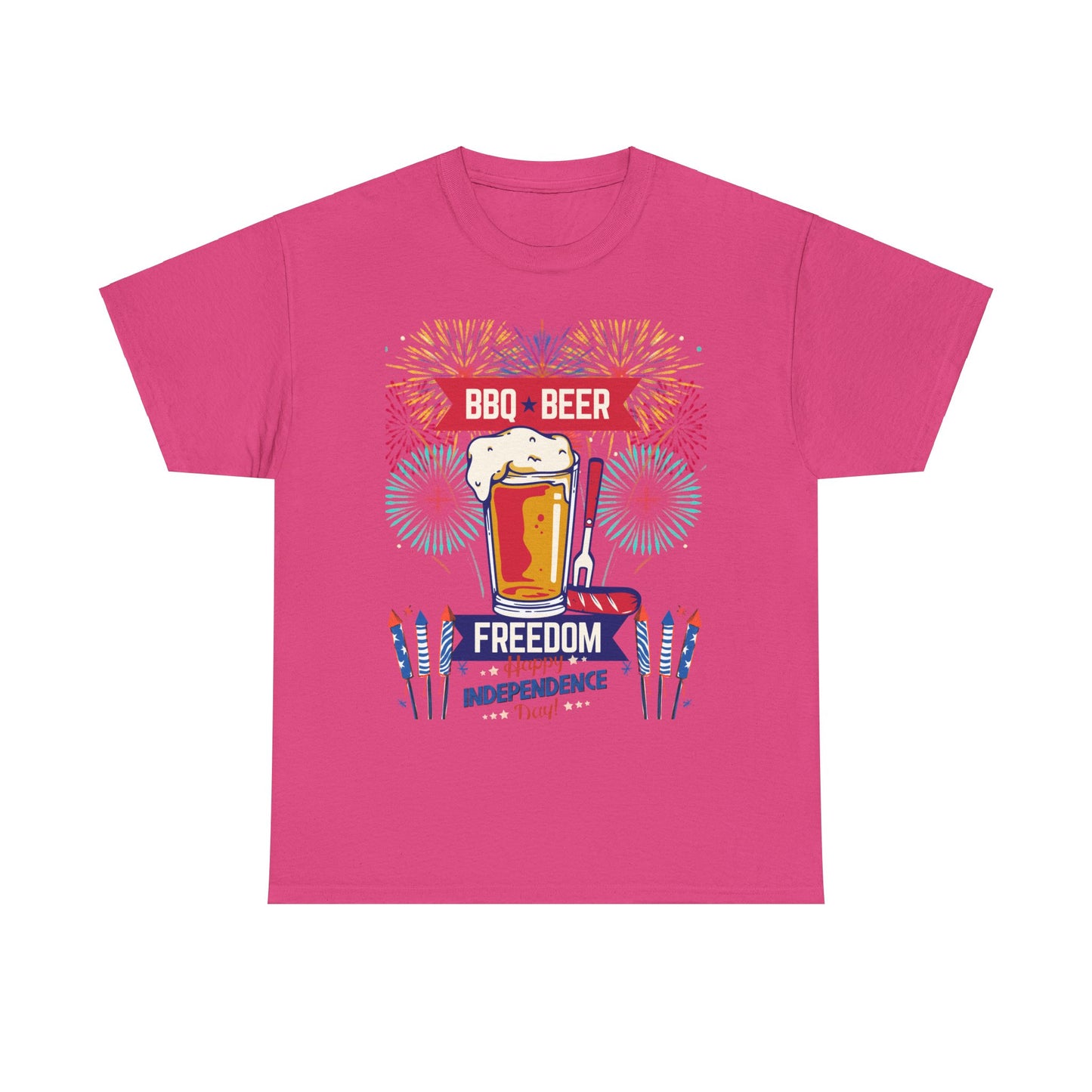BBQ Beer Unisex Heavy Cotton Tee