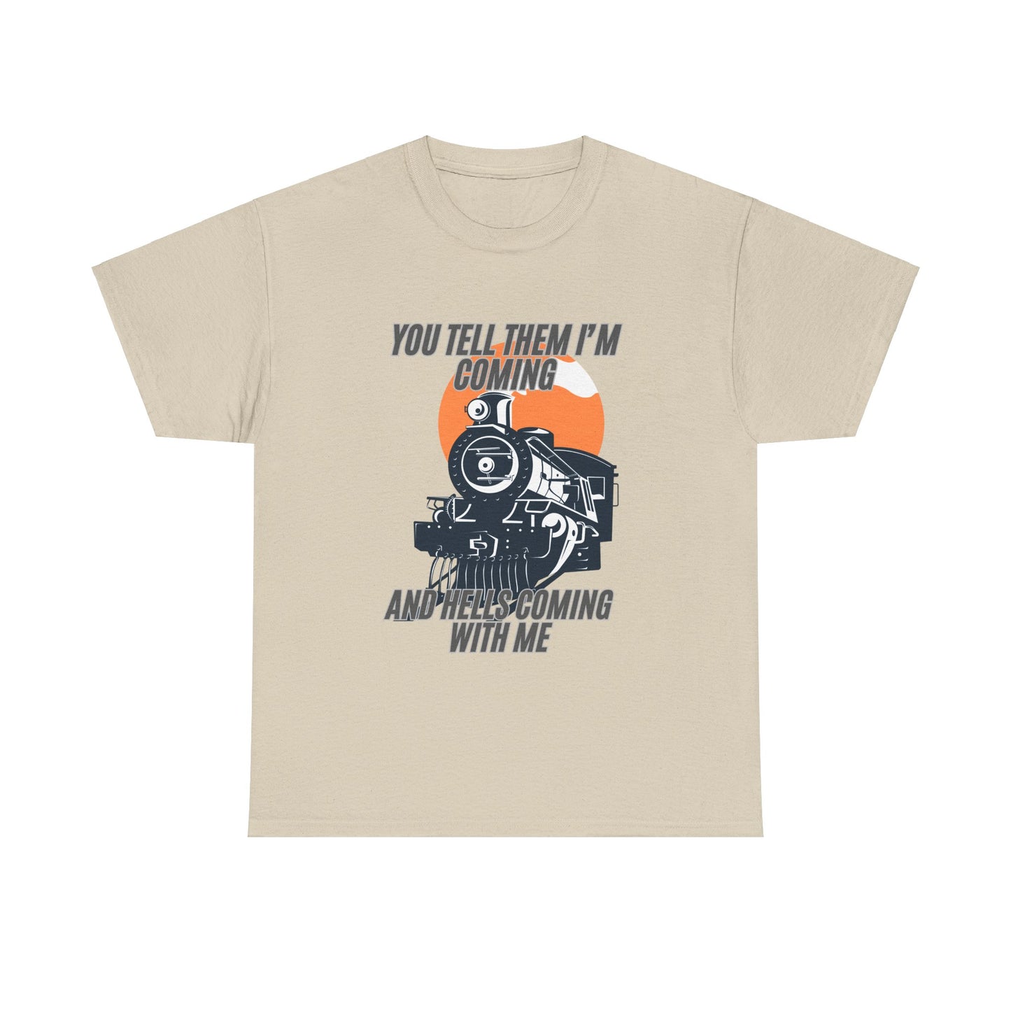 Hell's Coming Unisex Heavy Cotton Tee