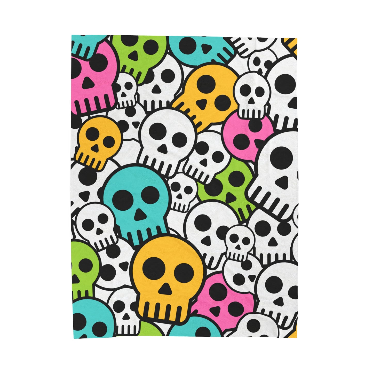 Skulls Velveteen Plush Blanket