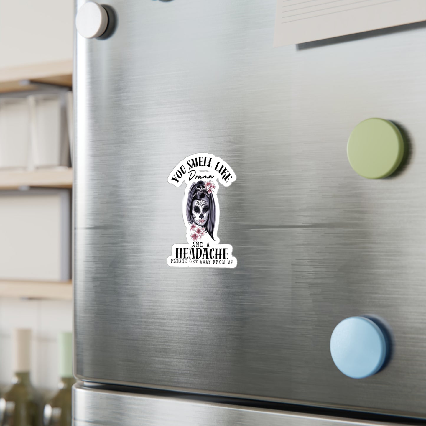 Smells like Drama Kiss-Cut Vinyl Decals