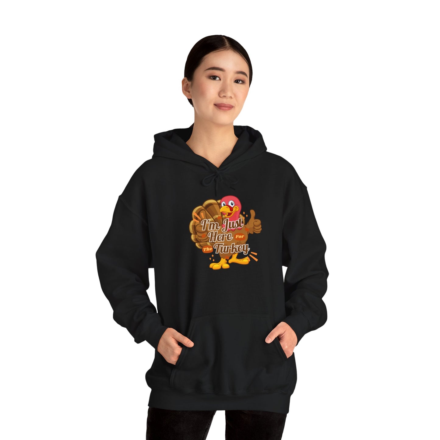 Here for the Turkey Unisex Heavy Blend™ Hooded Sweatshirt