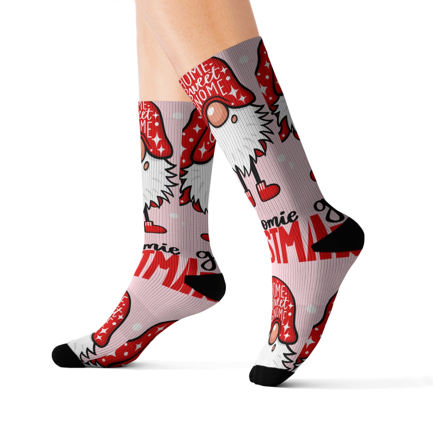 Christmas Gnomes Sublimation Socks
