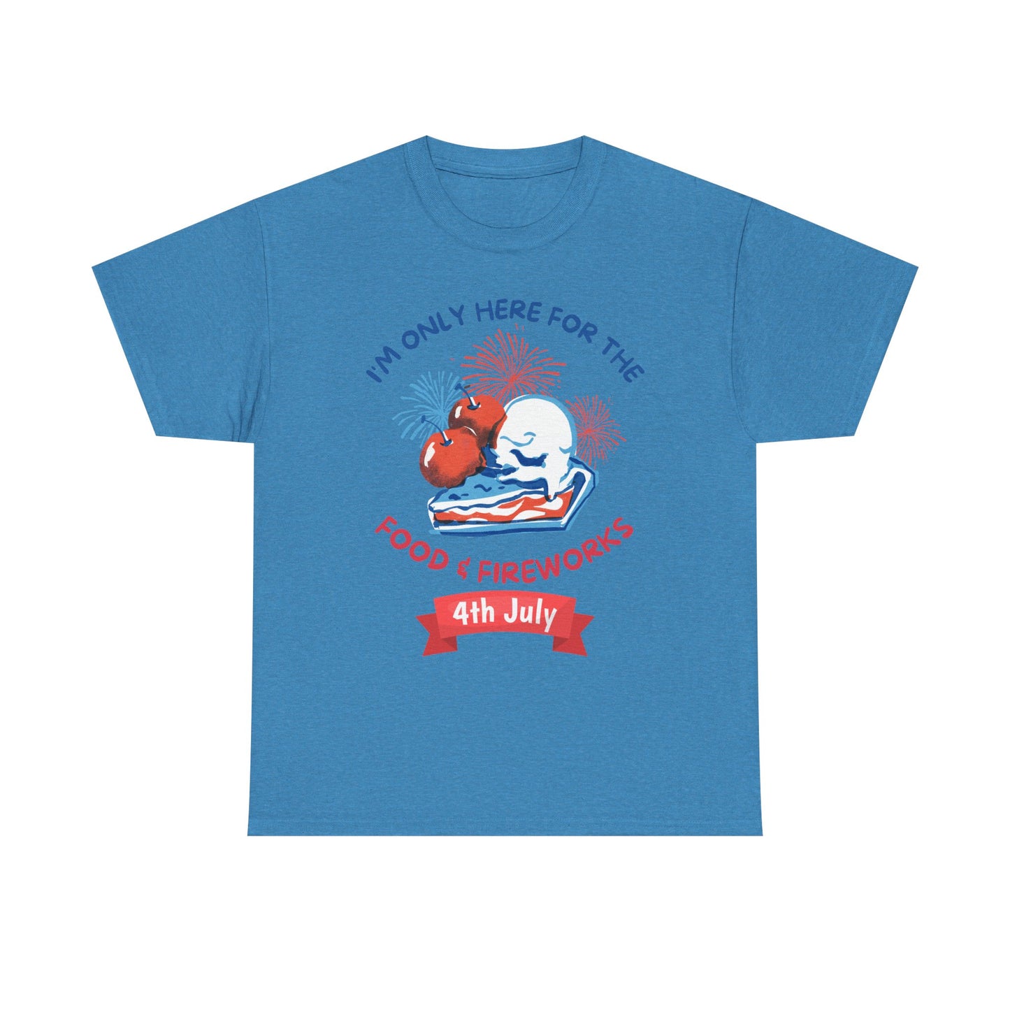 Food & Fireworks Unisex Heavy Cotton Tee