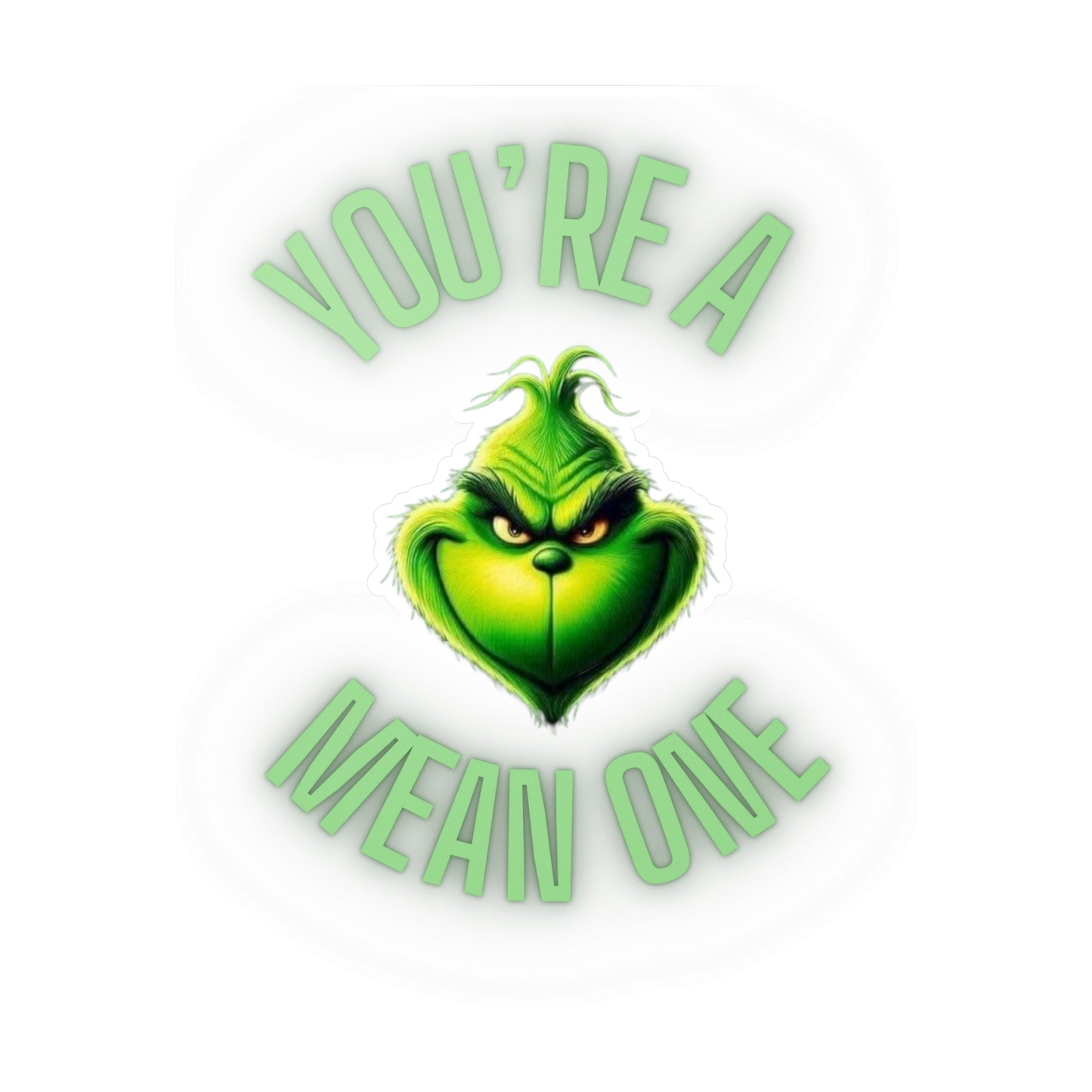Mean One Kiss-Cut Vinyl Decals